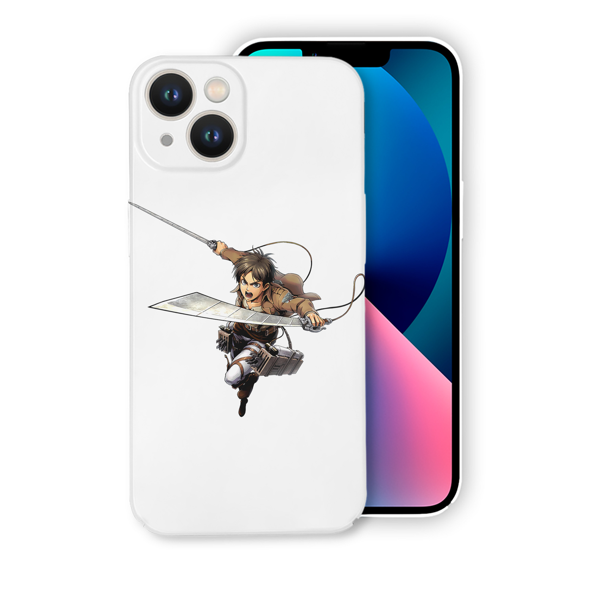 （画像用） 進撃の巨人 エレン･イェーガー Attack on Titan Eren Jäger 【iPhone 14シリーズ対応】ハードケース