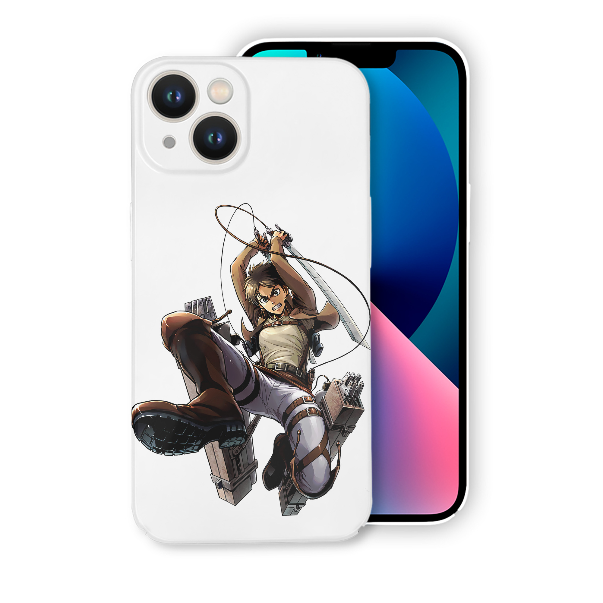 （画像用） 進撃の巨人 エレン･イェーガー Attack on Titan Eren Jäger 【iPhone 14シリーズ対応】ハードケース