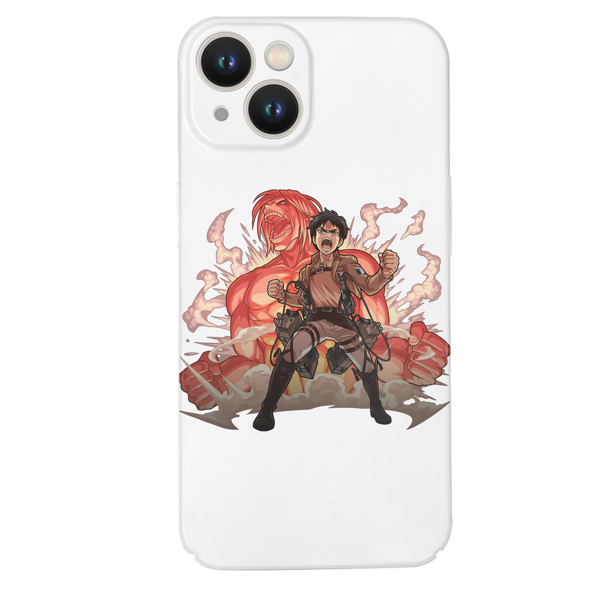 （画像用） 進撃の巨人 エレン･イェーガー Attack on Titan Eren Jäger 【iPhone 14シリーズ対応】ハードケース