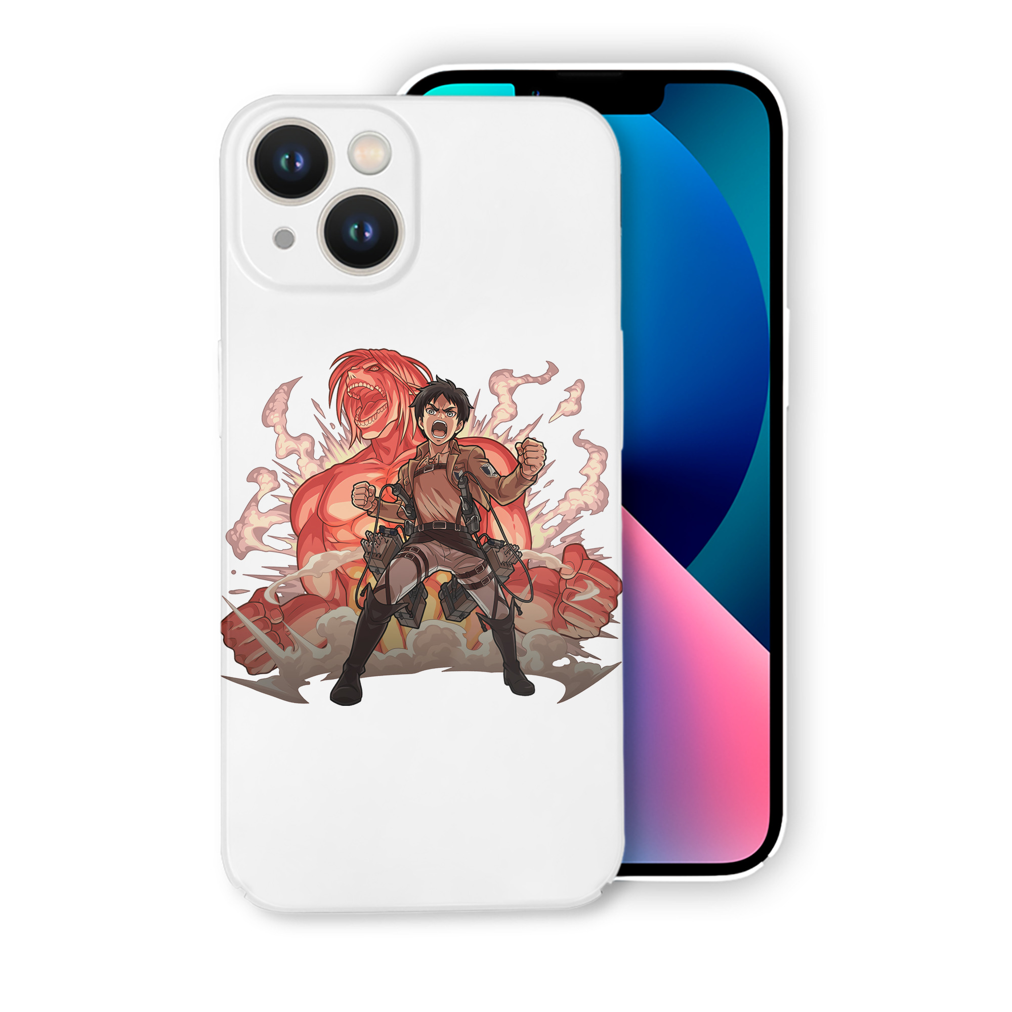 （画像用） 進撃の巨人 エレン･イェーガー Attack on Titan Eren Jäger 【iPhone 14シリーズ対応】ハードケース