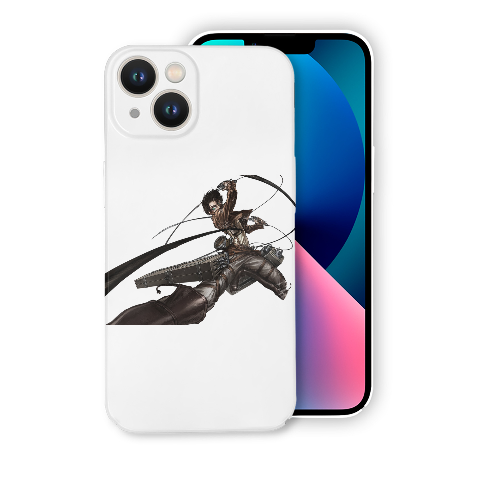 （画像用） 進撃の巨人 エレン･イェーガー Attack on Titan Eren Jäger 【iPhone 14シリーズ対応】ハードケース