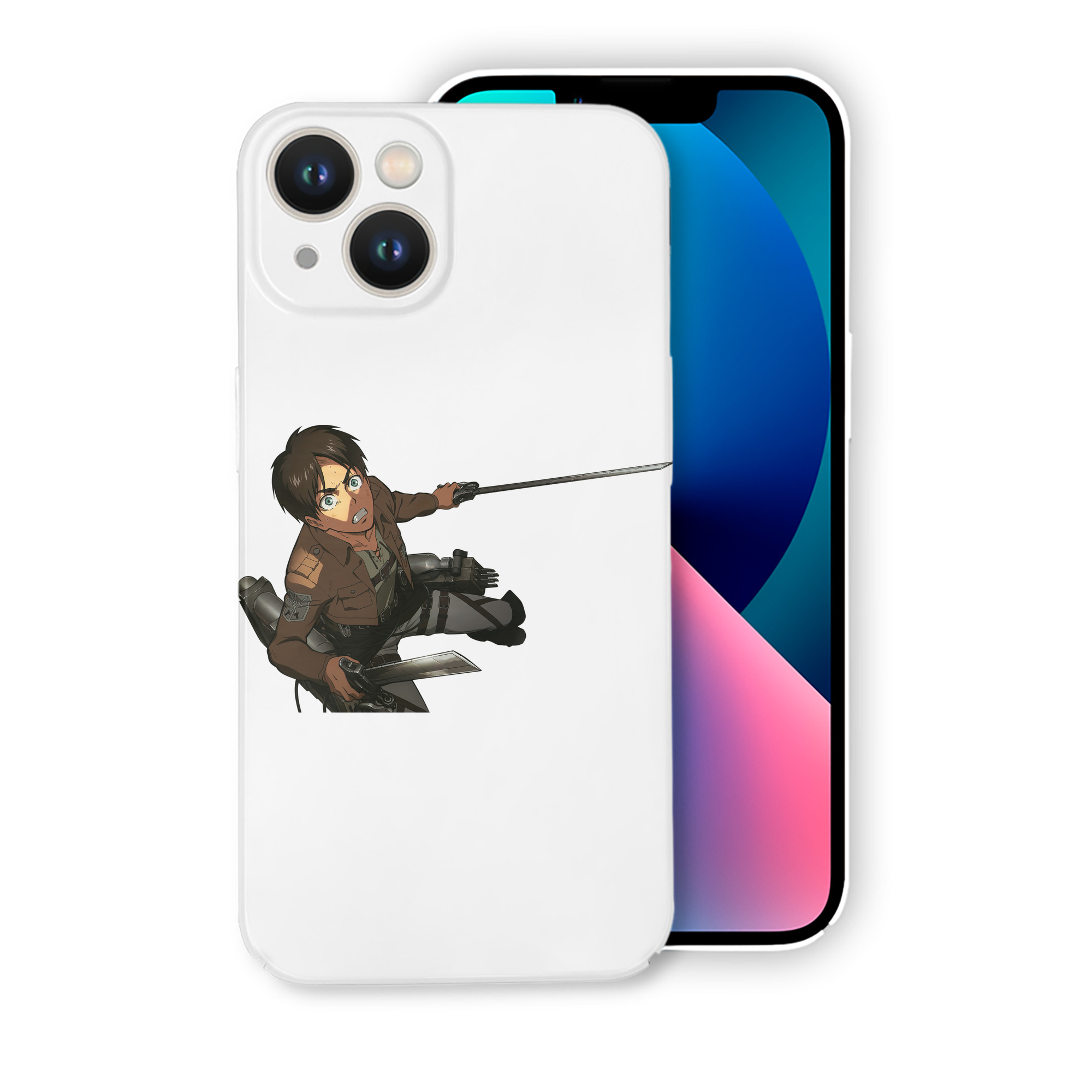 （画像用） 進撃の巨人 エレン･イェーガー Attack on Titan Eren Jäger 【iPhone 14シリーズ対応】ハードケース