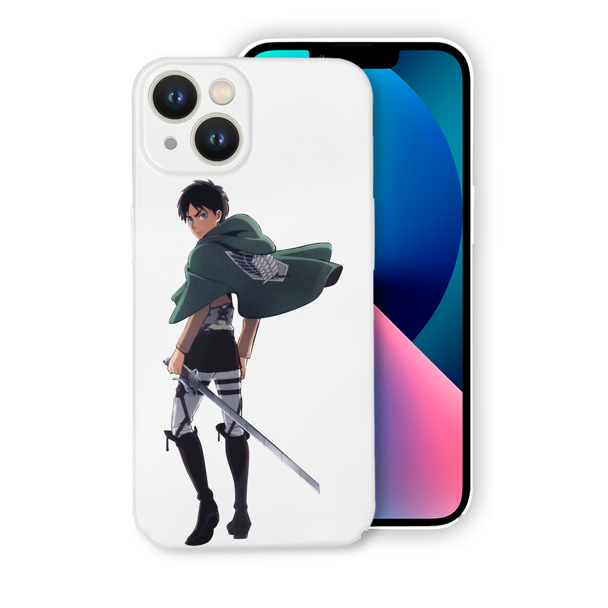 （画像用） 進撃の巨人 エレン･イェーガー Attack on Titan Eren Jäger 【iPhone 14シリーズ対応】ハードケース