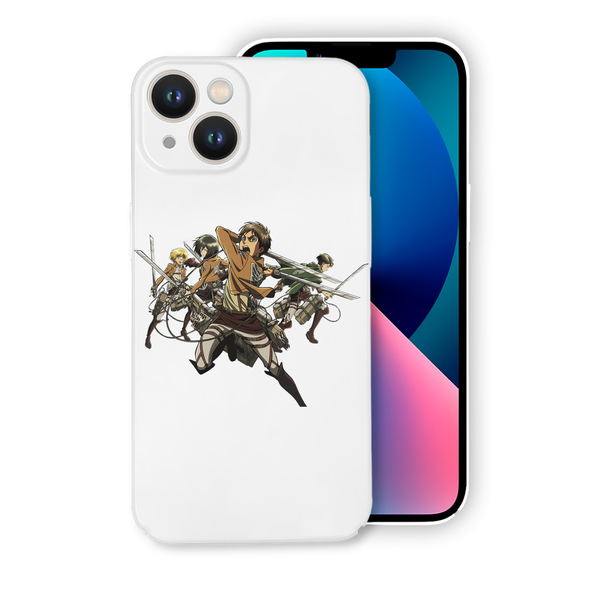 （画像用） 進撃の巨人 エレン･イェーガー Attack on Titan Eren Jäger 【iPhone 14シリーズ対応】ハードケース