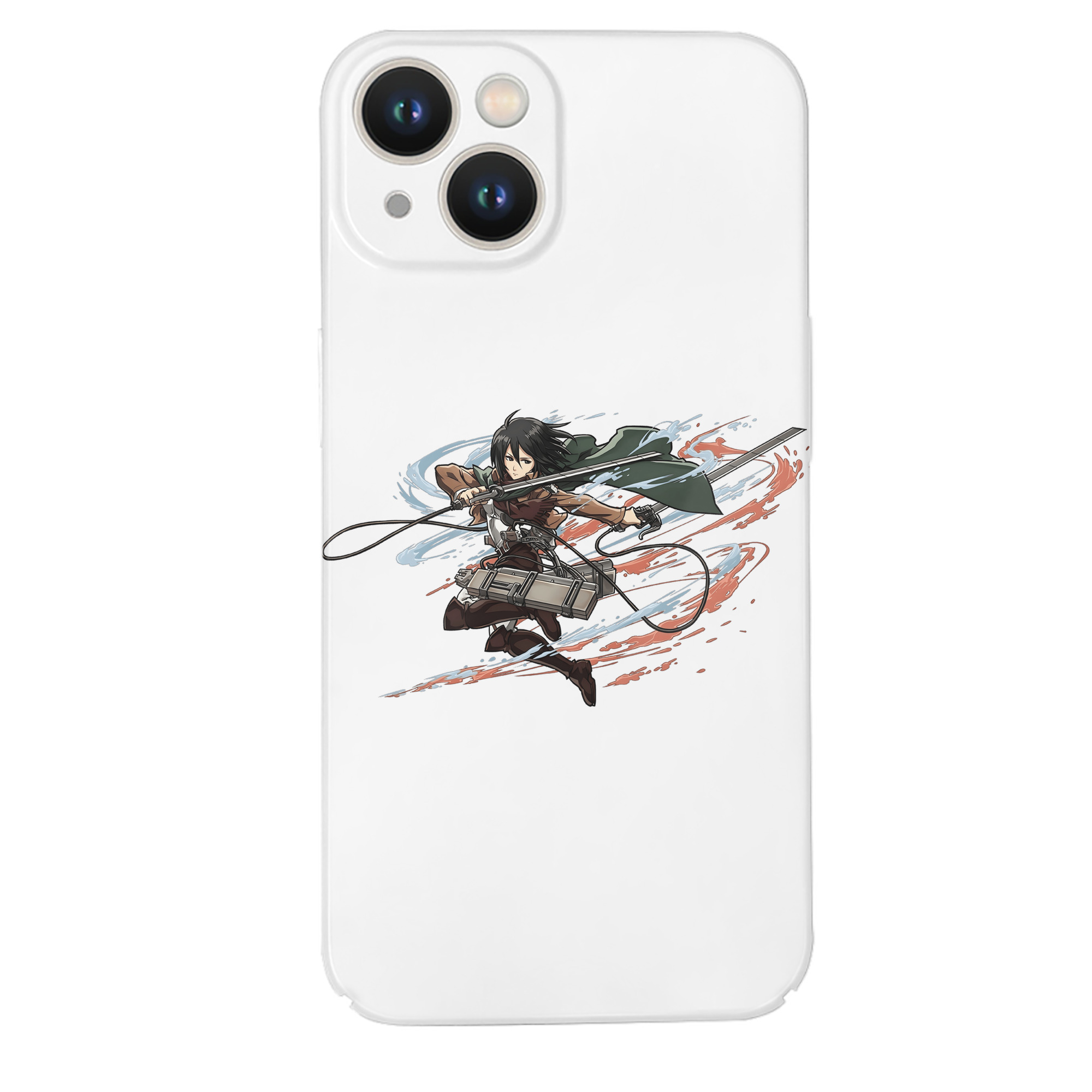（画像用） 進撃の巨人 ミカサ·アッカーマン Attack on Titan Mikasa Ackerman 【iPhone 14シリーズ対応】ハードケース