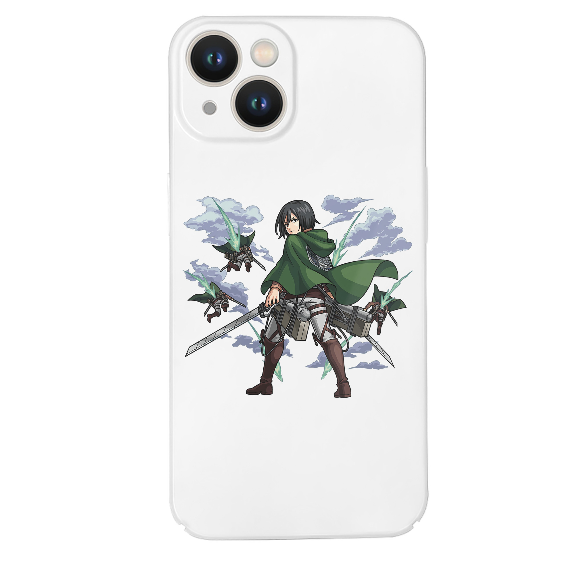 （画像用） 進撃の巨人 ミカサ·アッカーマン Attack on Titan Mikasa Ackerman 【iPhone 14シリーズ対応】ハードケース