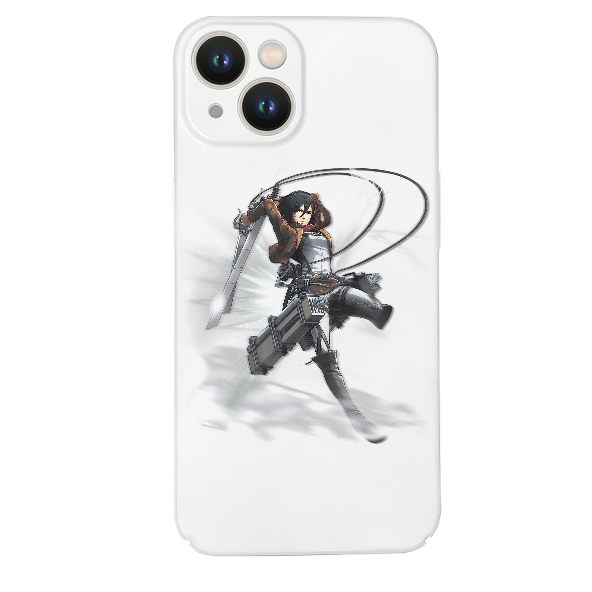 （画像用） 進撃の巨人 ミカサ·アッカーマン Attack on Titan Mikasa Ackerman 【iPhone 14シリーズ対応】ハードケース