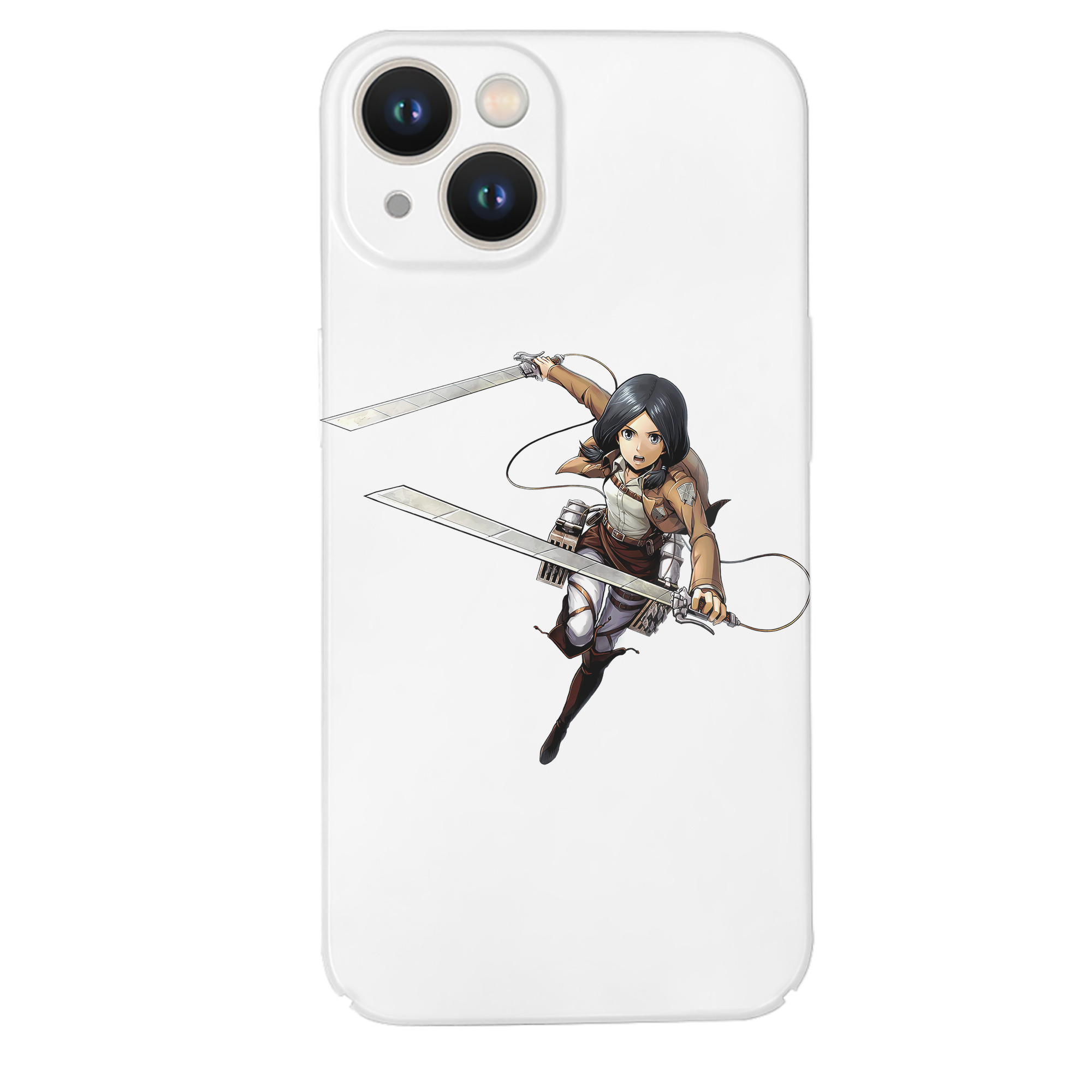 （画像用） 進撃の巨人 ミカサ·アッカーマン Attack on Titan Mikasa Ackerman 【iPhone 14シリーズ対応】ハードケース