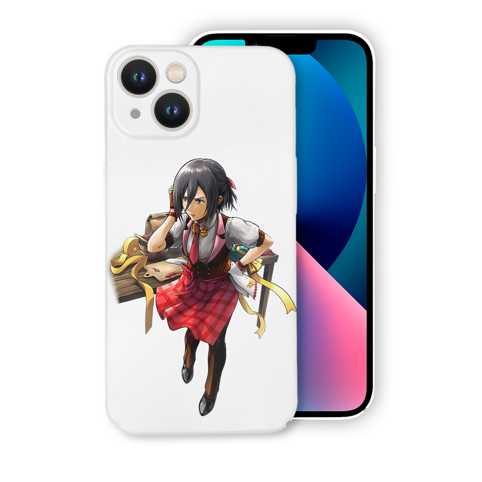 （画像用） 進撃の巨人 ミカサ·アッカーマン Attack on Titan Mikasa Ackerman 【iPhone 14シリーズ対応】ハードケース