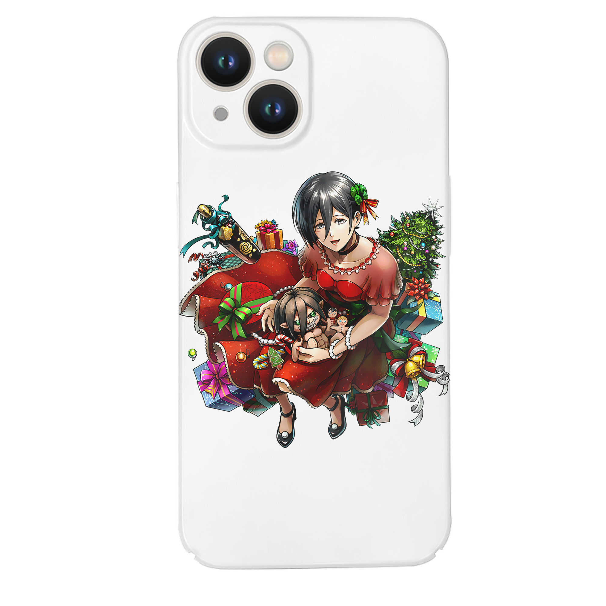 （画像用） 進撃の巨人 ミカサ·アッカーマン Attack on Titan Mikasa Ackerman 【iPhone 14シリーズ対応】ハードケース