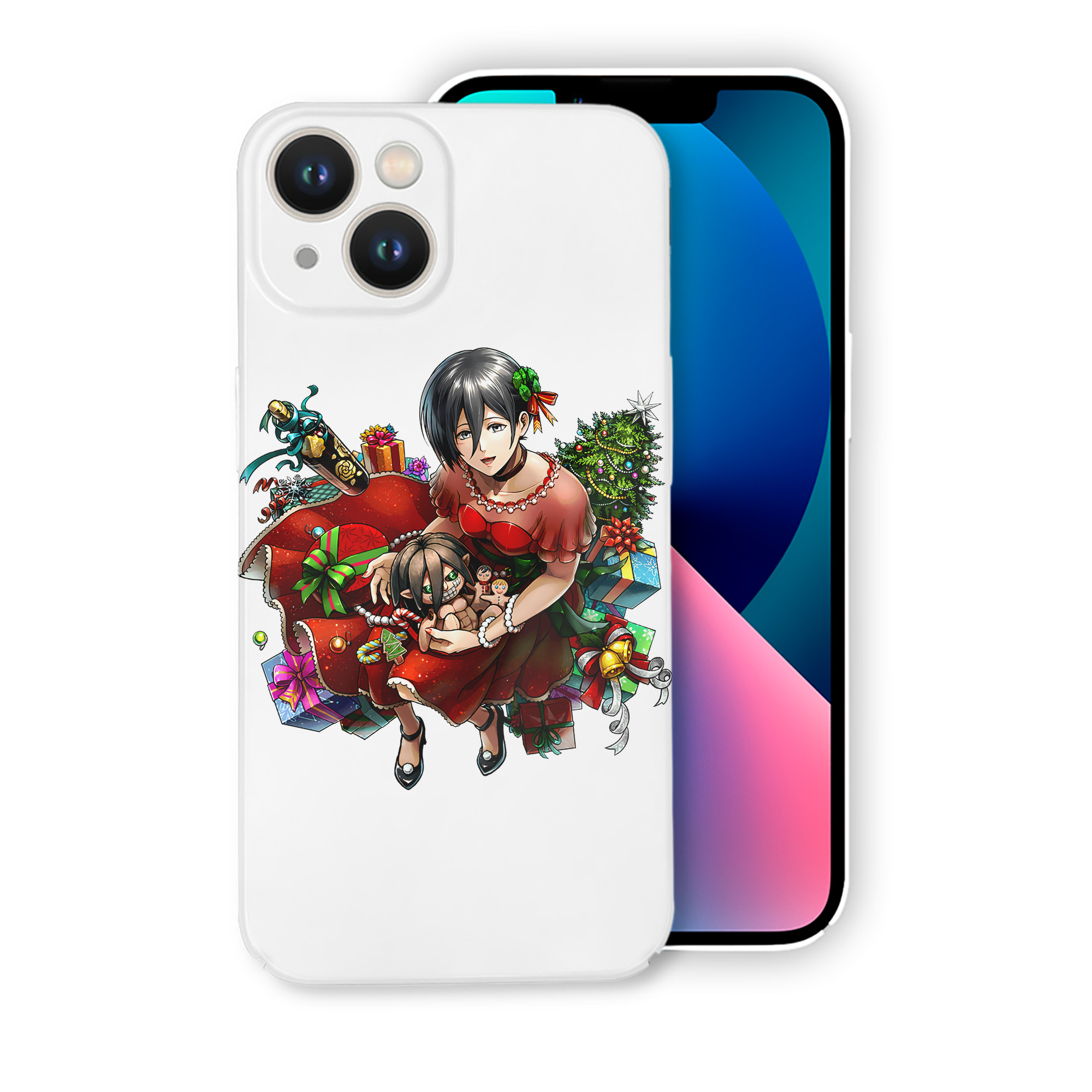 （画像用） 進撃の巨人 ミカサ·アッカーマン Attack on Titan Mikasa Ackerman 【iPhone 14シリーズ対応】ハードケース