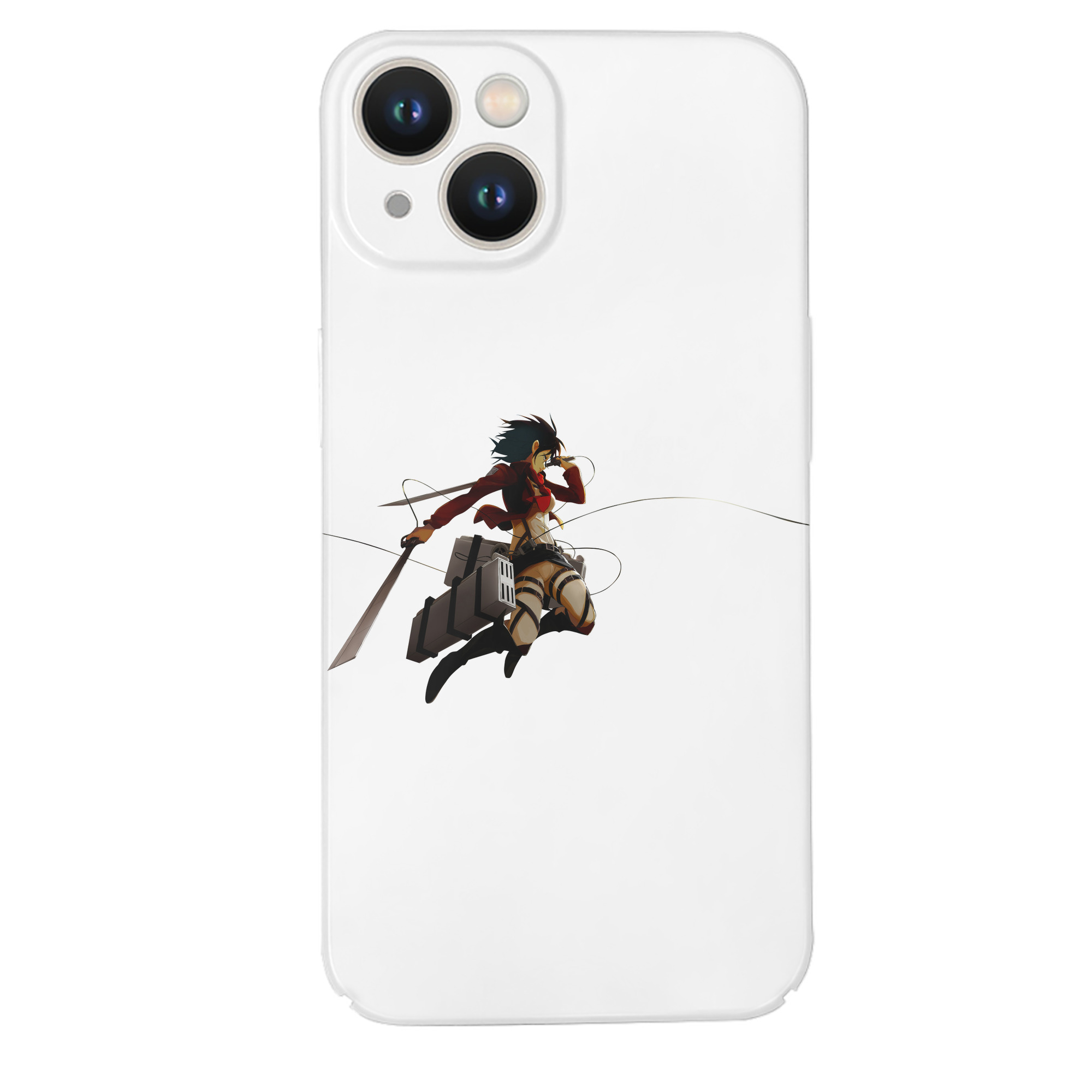 （画像用） 進撃の巨人 ミカサ·アッカーマン Attack on Titan Mikasa Ackerman 【iPhone 14シリーズ対応】ハードケース