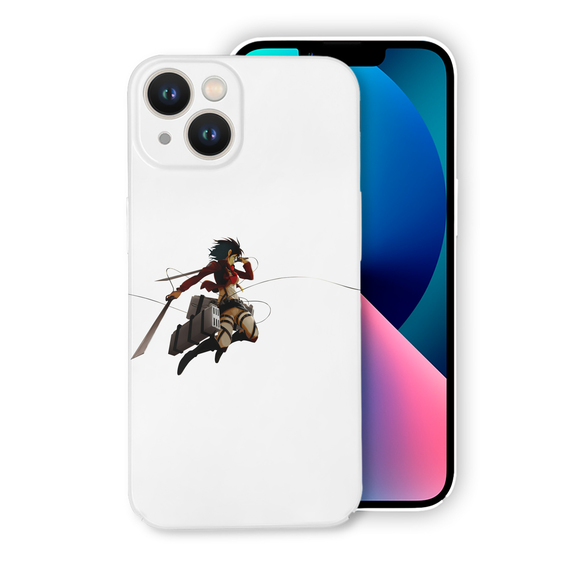 （画像用） 進撃の巨人 ミカサ·アッカーマン Attack on Titan Mikasa Ackerman 【iPhone 14シリーズ対応】ハードケース