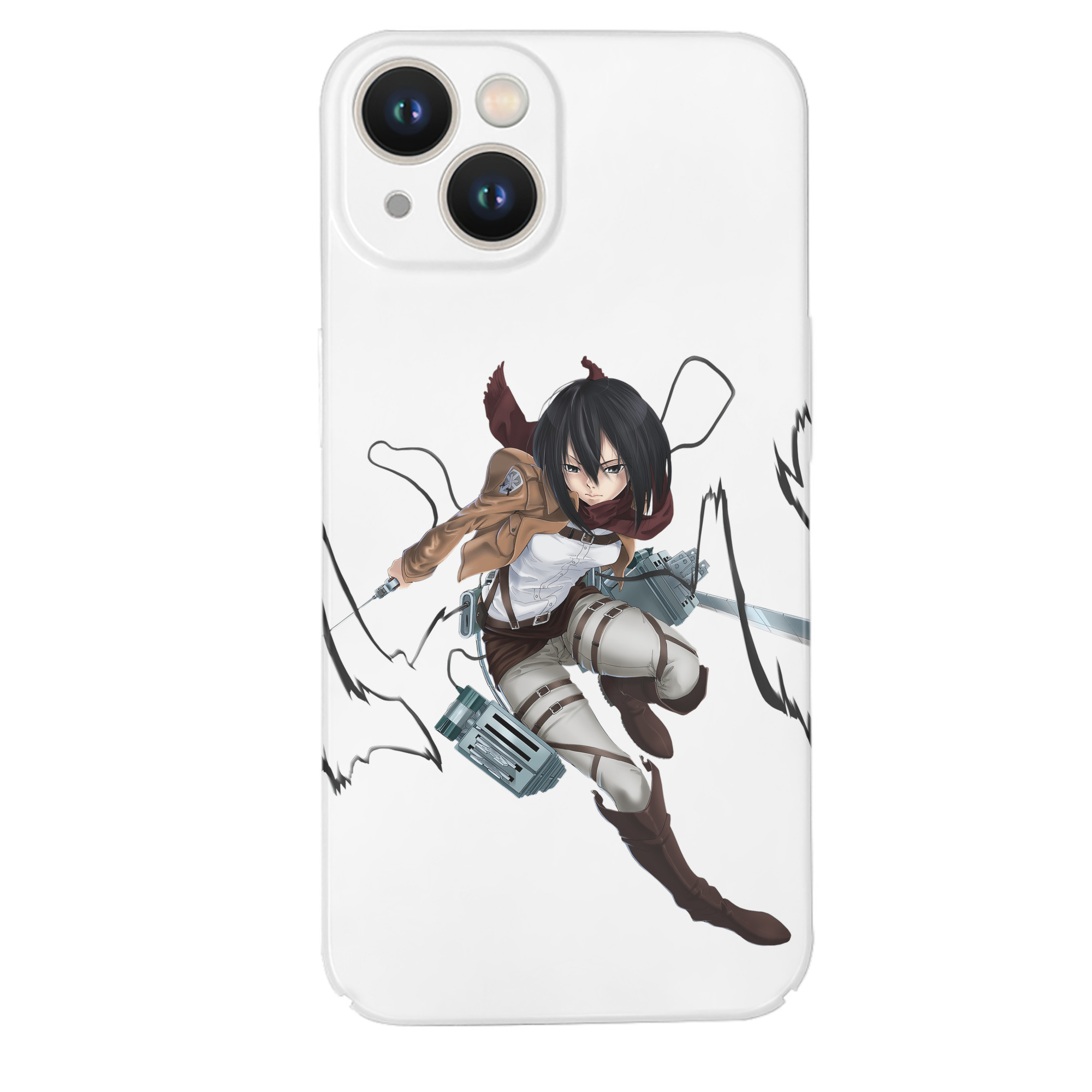 （画像用） 進撃の巨人 ミカサ·アッカーマン Attack on Titan Mikasa Ackerman 【iPhone 14シリーズ対応】ハードケース