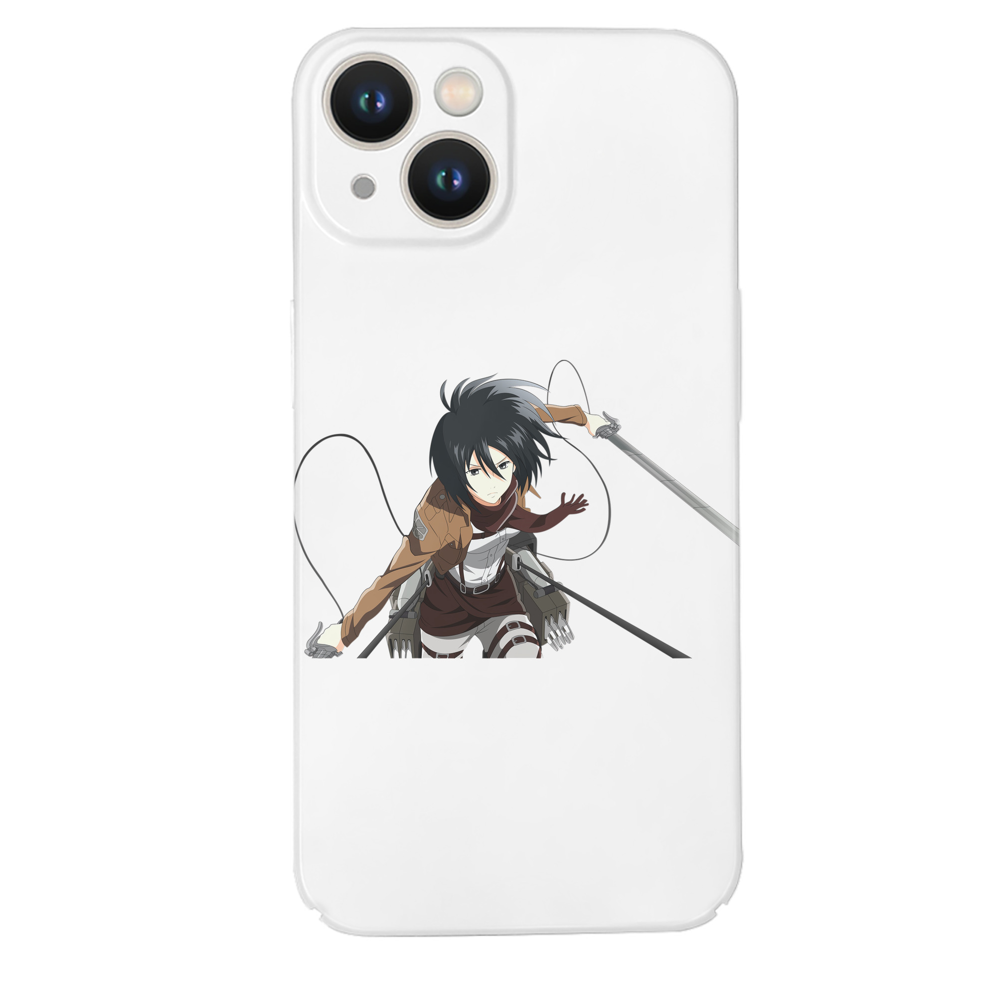 （画像用） 進撃の巨人 ミカサ·アッカーマン Attack on Titan Mikasa Ackerman 【iPhone 14シリーズ対応】ハードケース