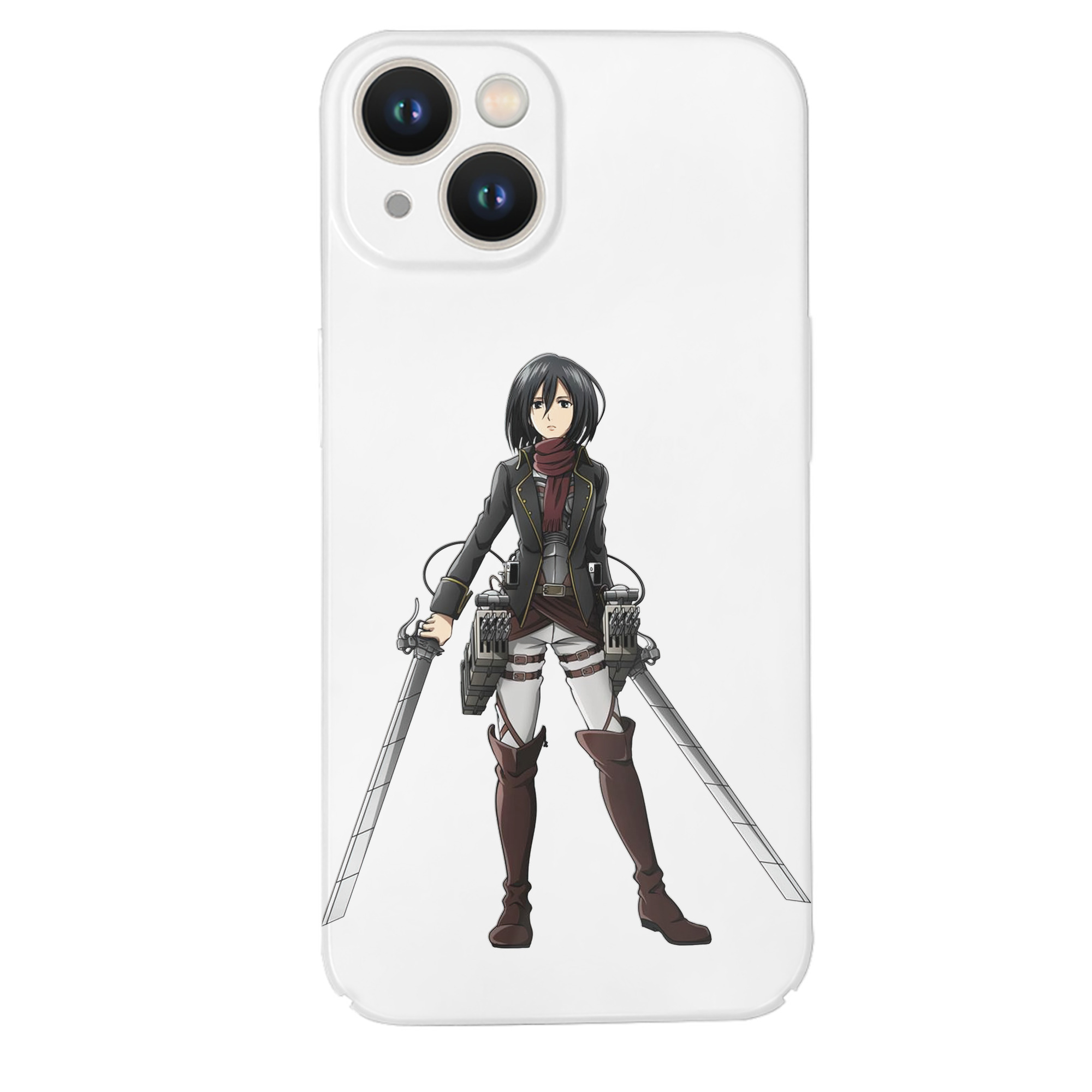 （画像用） 進撃の巨人 ミカサ·アッカーマン Attack on Titan Mikasa Ackerman 【iPhone 14シリーズ対応】ハードケース