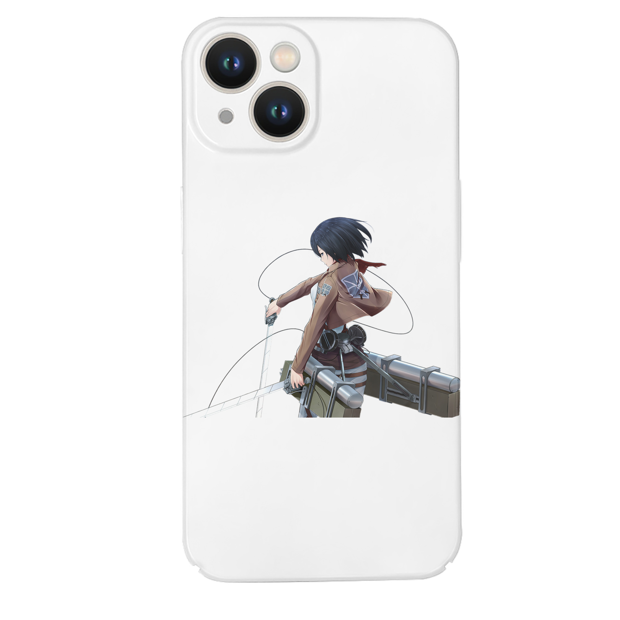 （画像用） 進撃の巨人 ミカサ·アッカーマン Attack on Titan Mikasa Ackerman 【iPhone 14シリーズ対応】ハードケース