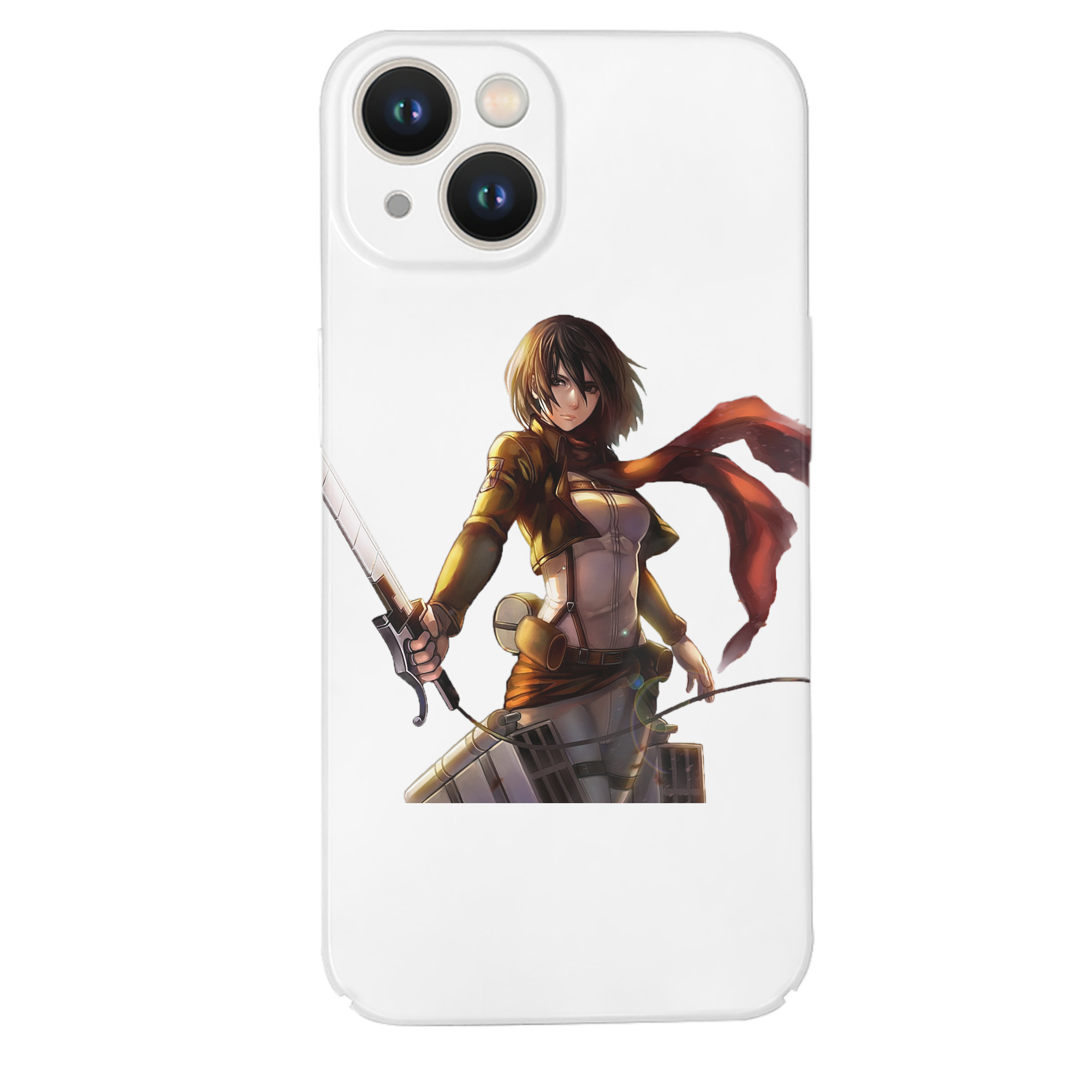 （画像用） 進撃の巨人 ミカサ·アッカーマン Attack on Titan Mikasa Ackerman 【iPhone 14シリーズ対応】ハードケース