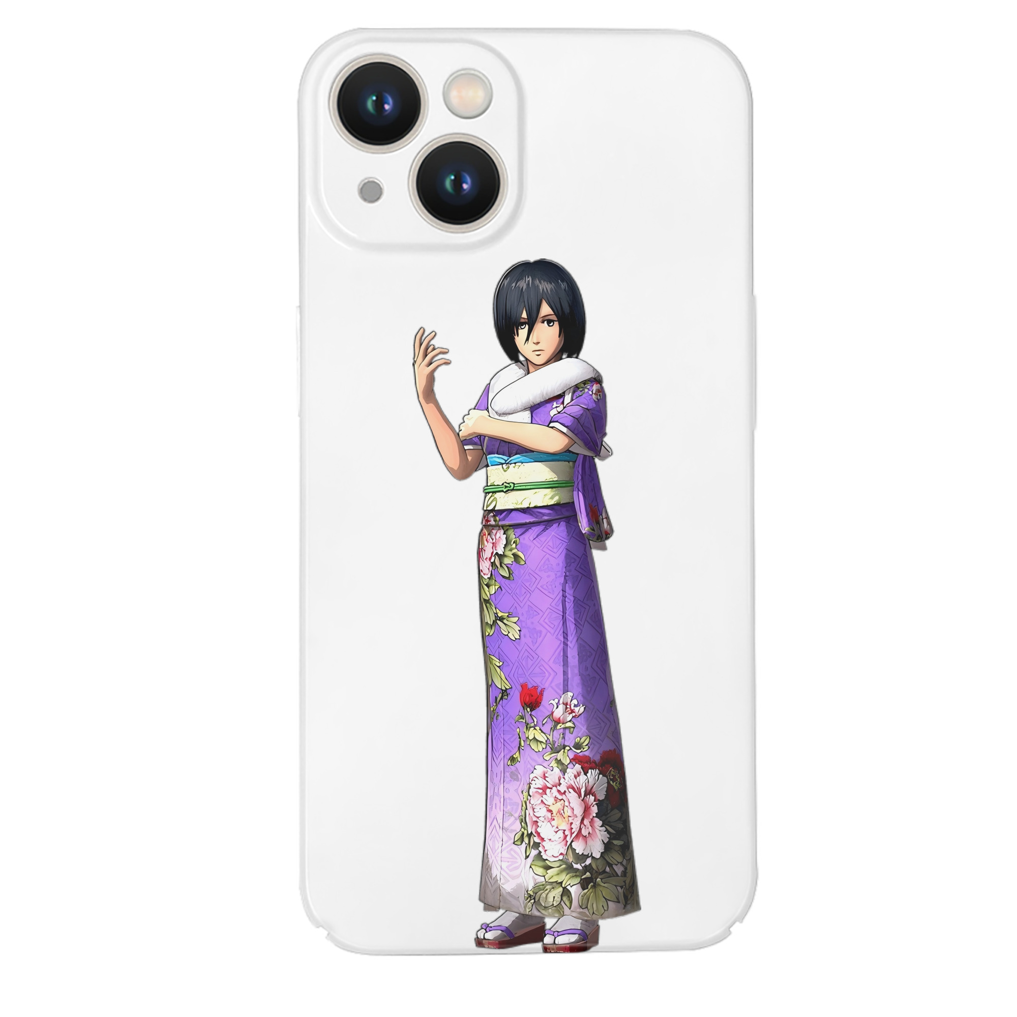 （画像用） 進撃の巨人 ミカサ·アッカーマン Attack on Titan Mikasa Ackerman 【iPhone 14シリーズ対応】ハードケース