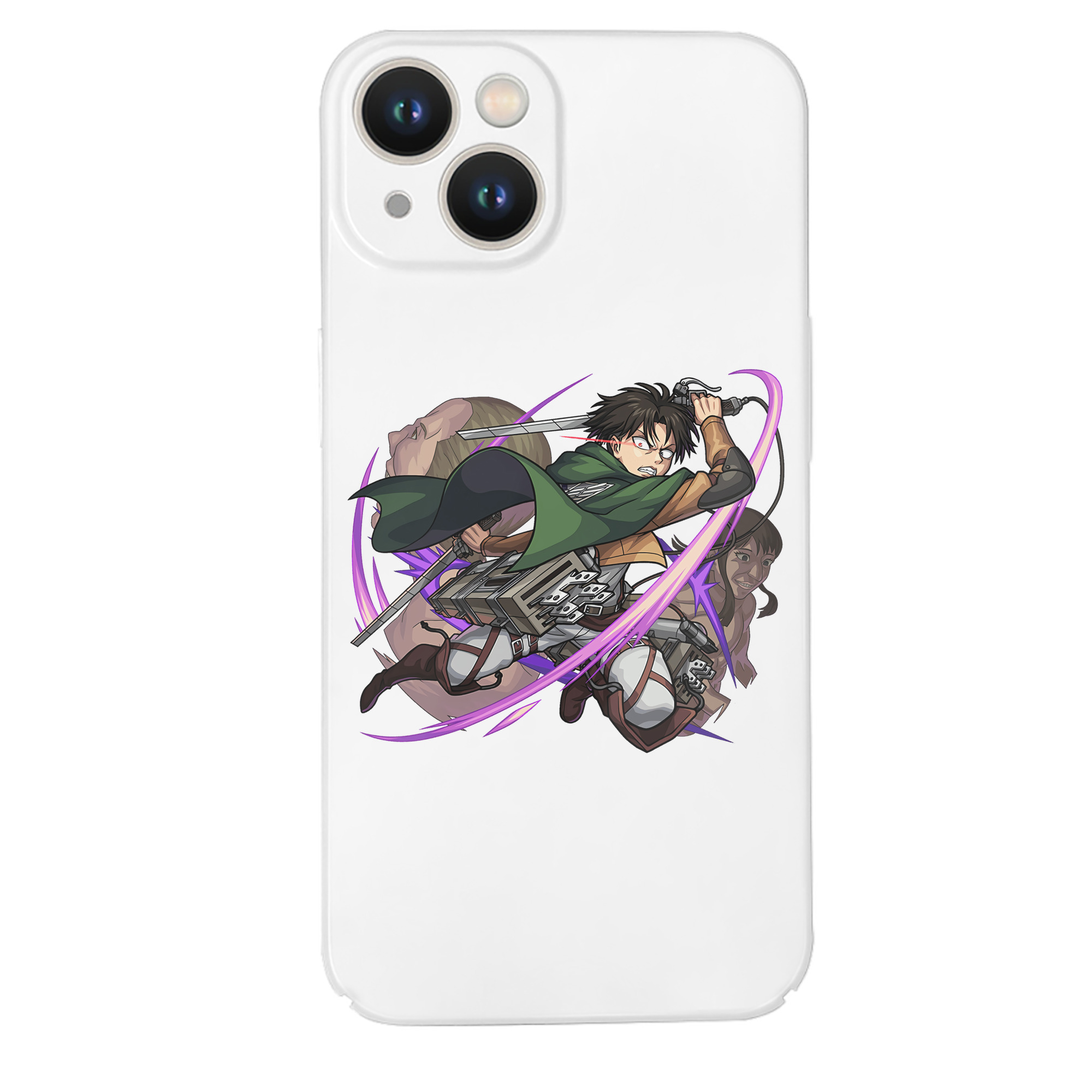 （画像用） 進撃の巨人 リヴァイ·アッカーマン Attack on Titan Levi Ackerman 【iPhone 14シリーズ対応】ハードケース