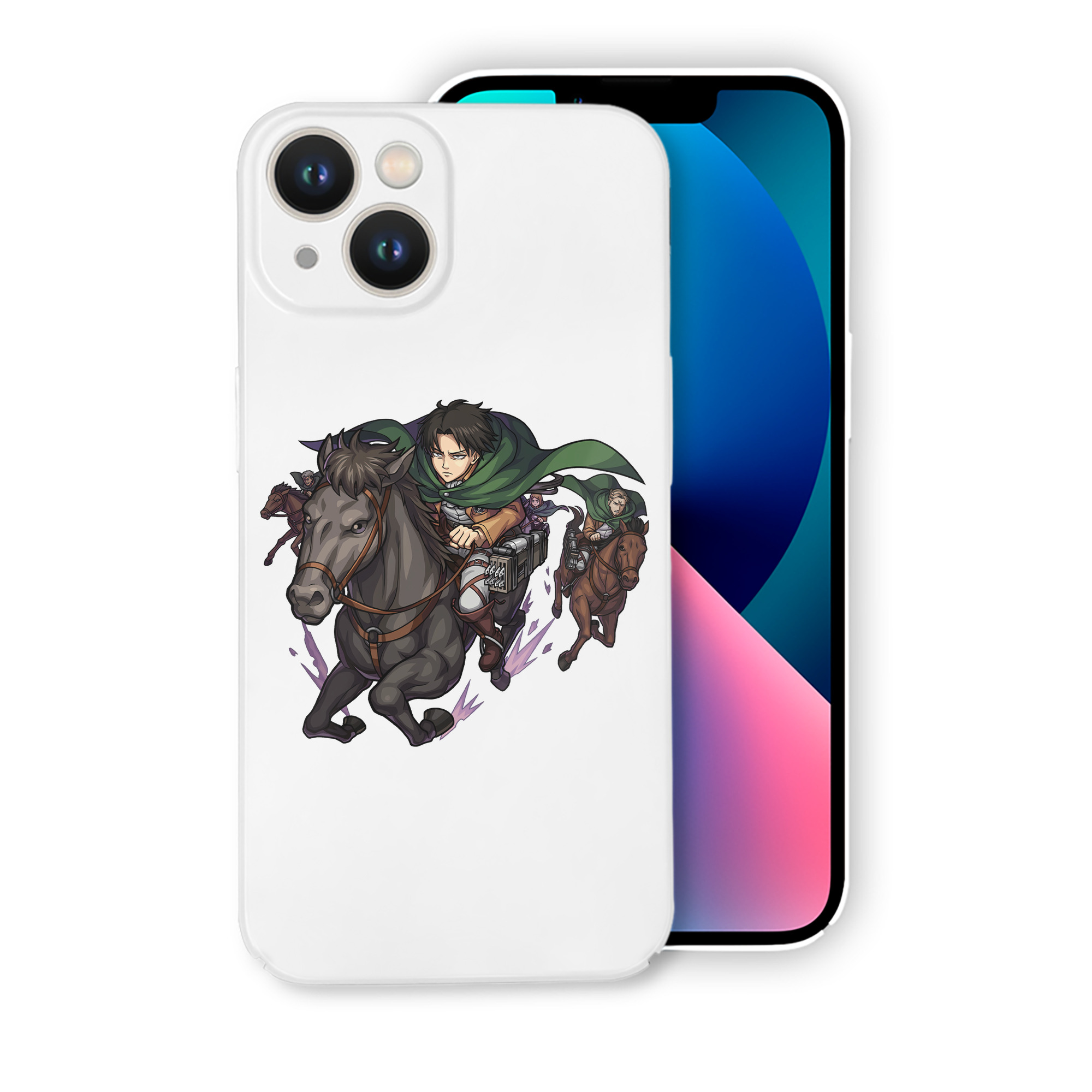 （画像用） 進撃の巨人 リヴァイ·アッカーマン Attack on Titan Levi Ackerman 【iPhone 14シリーズ対応】ハードケース