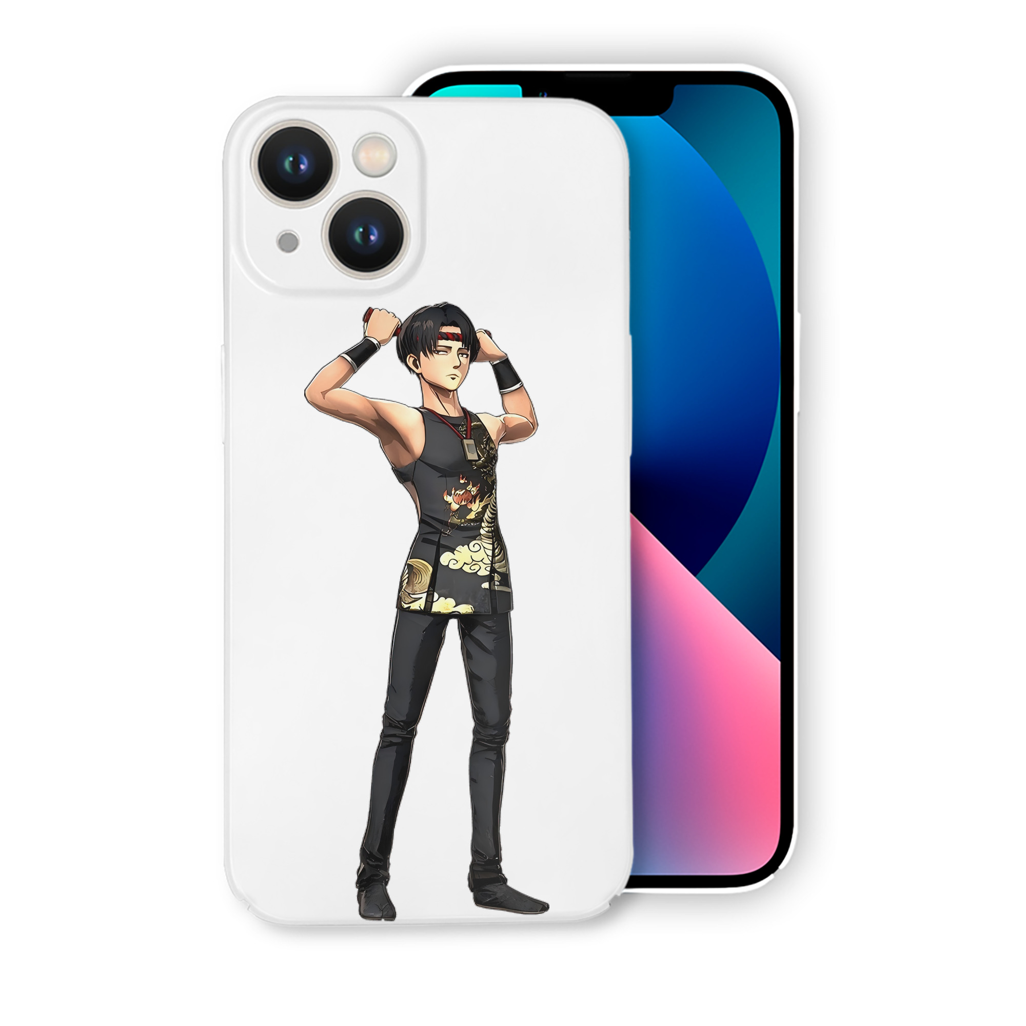 （画像用） 進撃の巨人 リヴァイ·アッカーマン Attack on Titan Levi Ackerman 【iPhone 14シリーズ対応】ハードケース