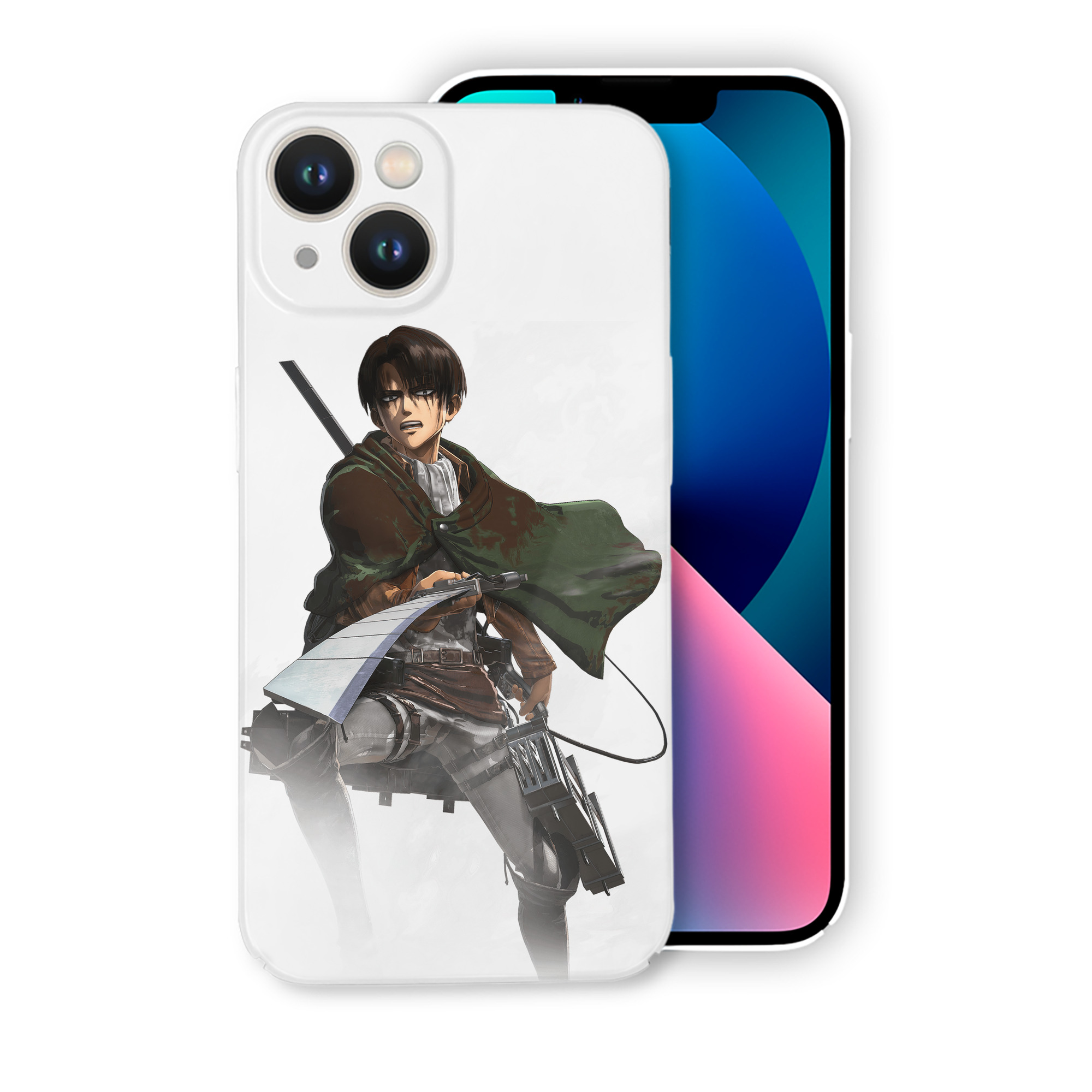 （画像用） 進撃の巨人 リヴァイ·アッカーマン Attack on Titan Levi Ackerman 【iPhone 14シリーズ対応】ハードケース