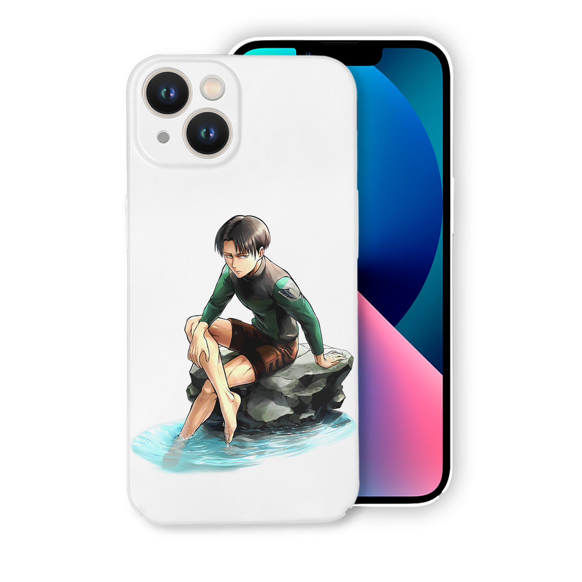 （画像用） 進撃の巨人 リヴァイ·アッカーマン Attack on Titan Levi Ackerman 【iPhone 14シリーズ対応】ハードケース