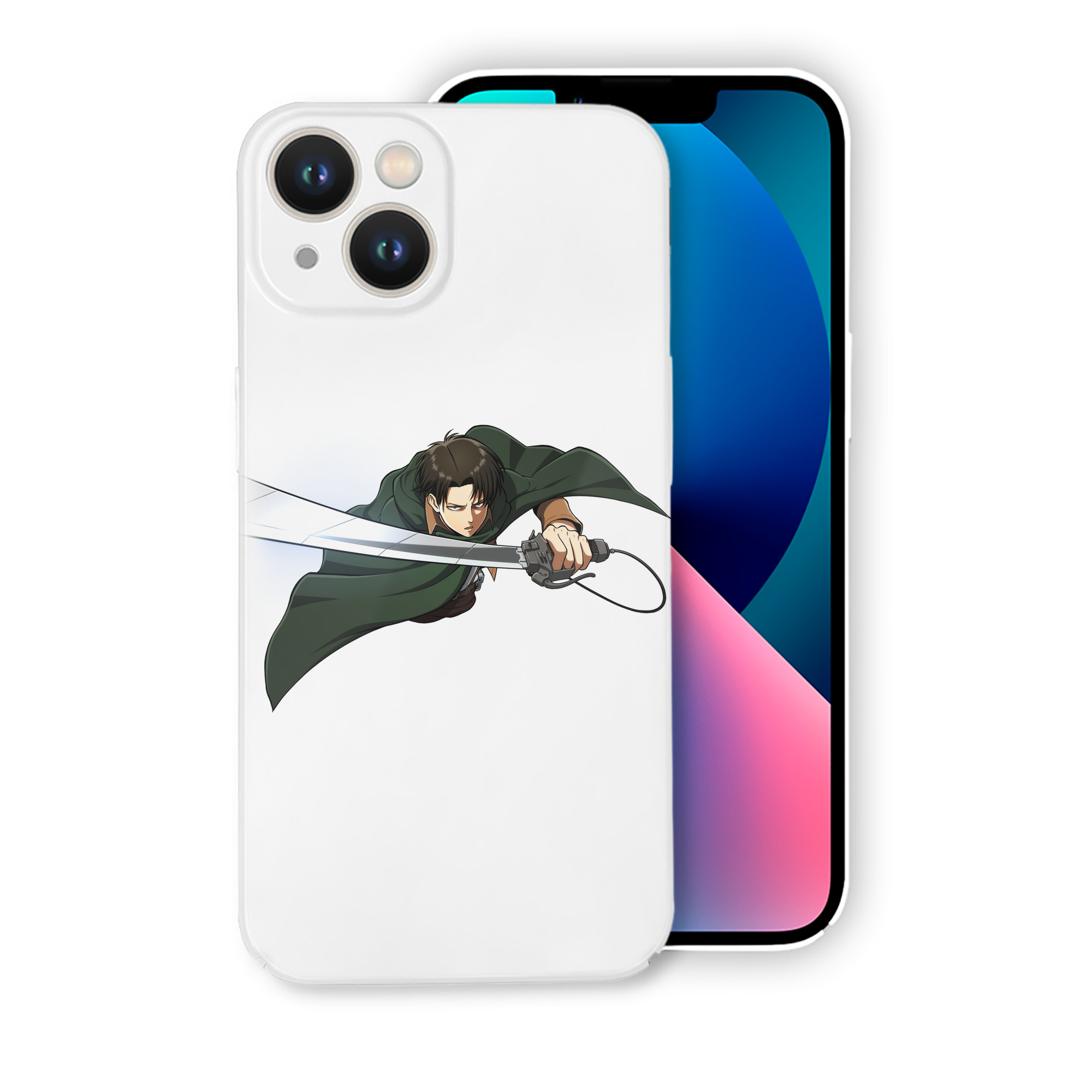 （画像用） 進撃の巨人 リヴァイ·アッカーマン Attack on Titan Levi Ackerman 【iPhone 14シリーズ対応】ハードケース