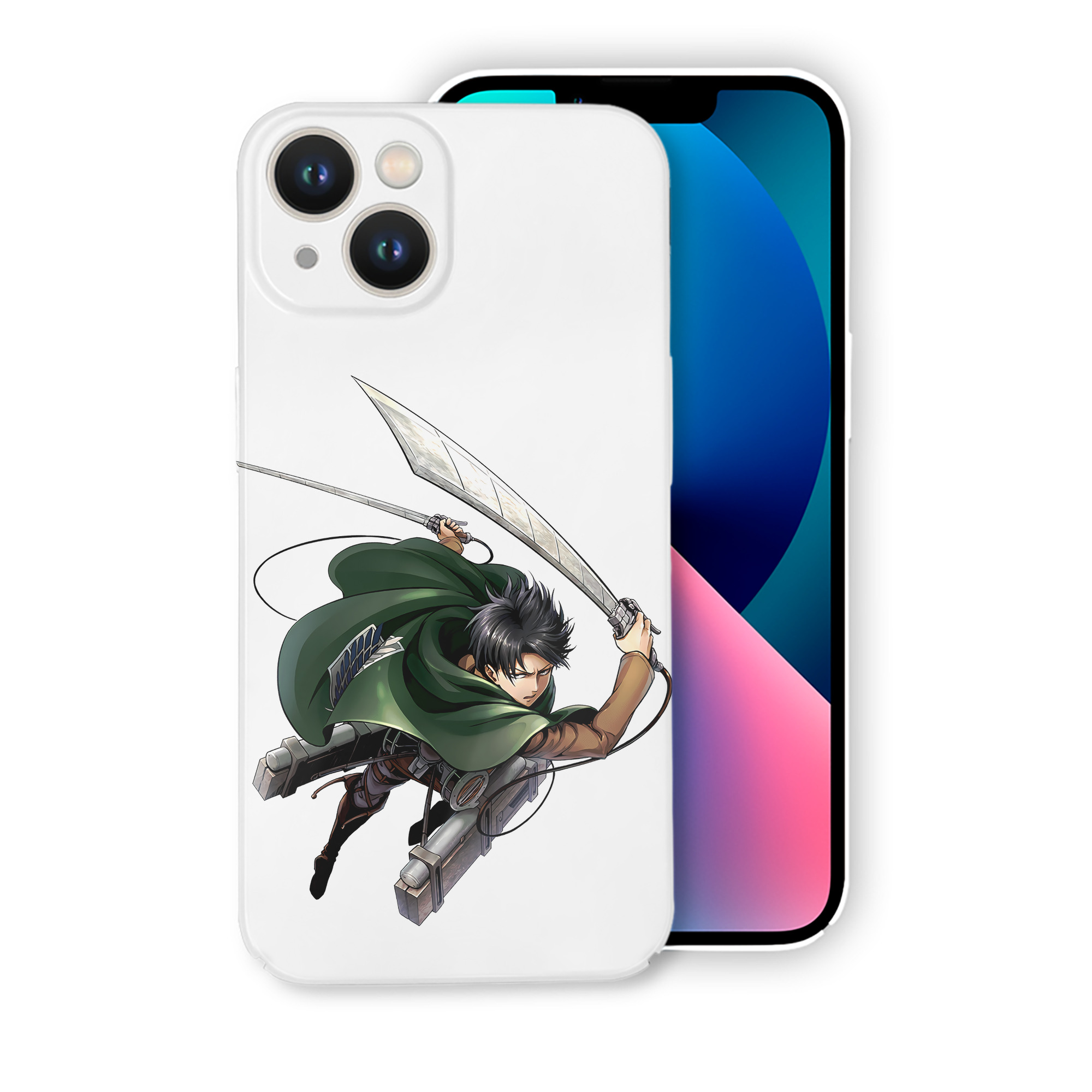 （画像用） 進撃の巨人 リヴァイ·アッカーマン Attack on Titan Levi Ackerman 【iPhone 14シリーズ対応】ハードケース