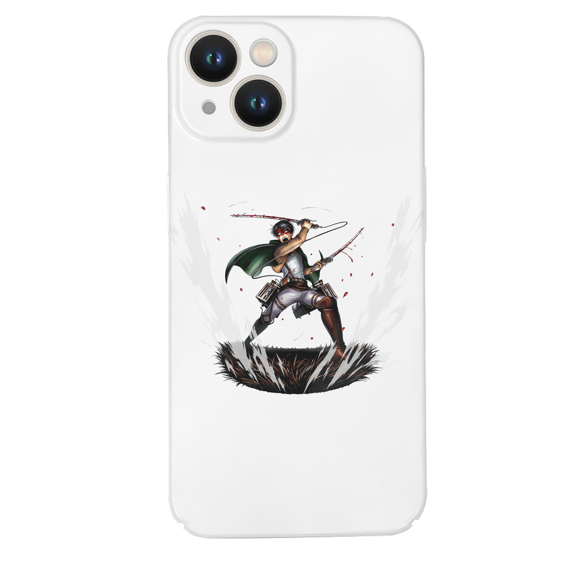 （画像用） 進撃の巨人 リヴァイ·アッカーマン Attack on Titan Levi Ackerman 【iPhone 14シリーズ対応】ハードケース