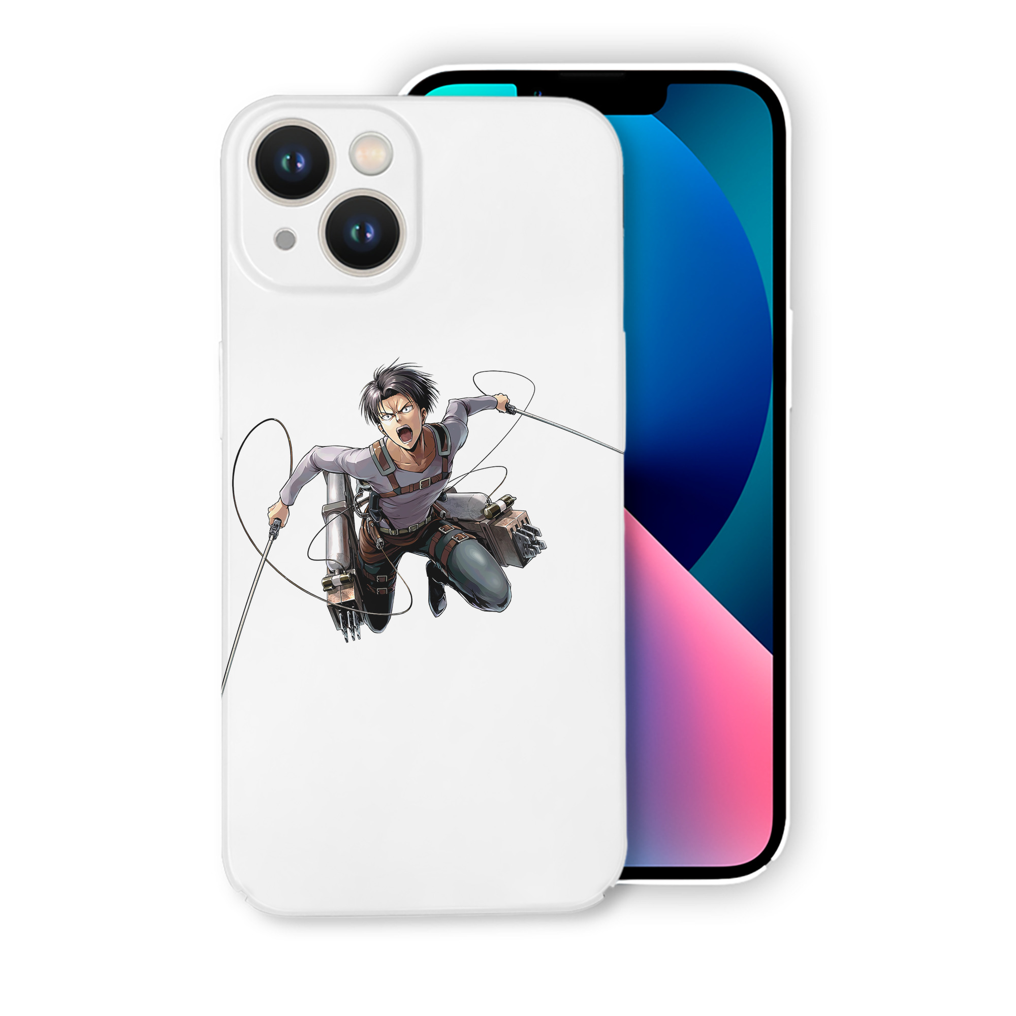 （画像用） 進撃の巨人 リヴァイ·アッカーマン Attack on Titan Levi Ackerman 【iPhone 14シリーズ対応】ハードケース