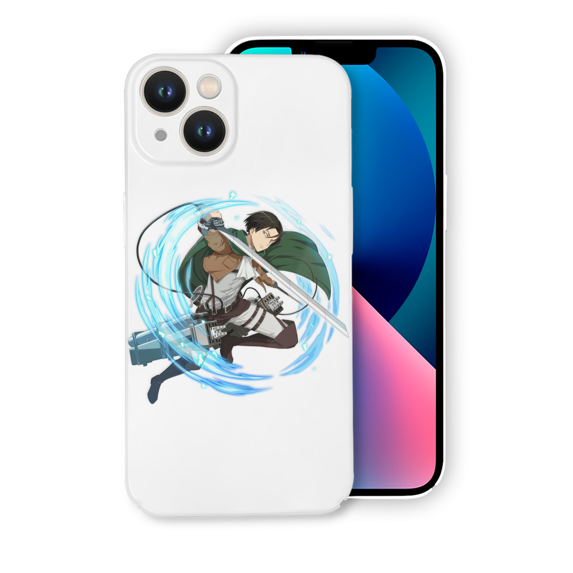 （画像用） 進撃の巨人 リヴァイ·アッカーマン Attack on Titan Levi Ackerman 【iPhone 14シリーズ対応】ハードケース