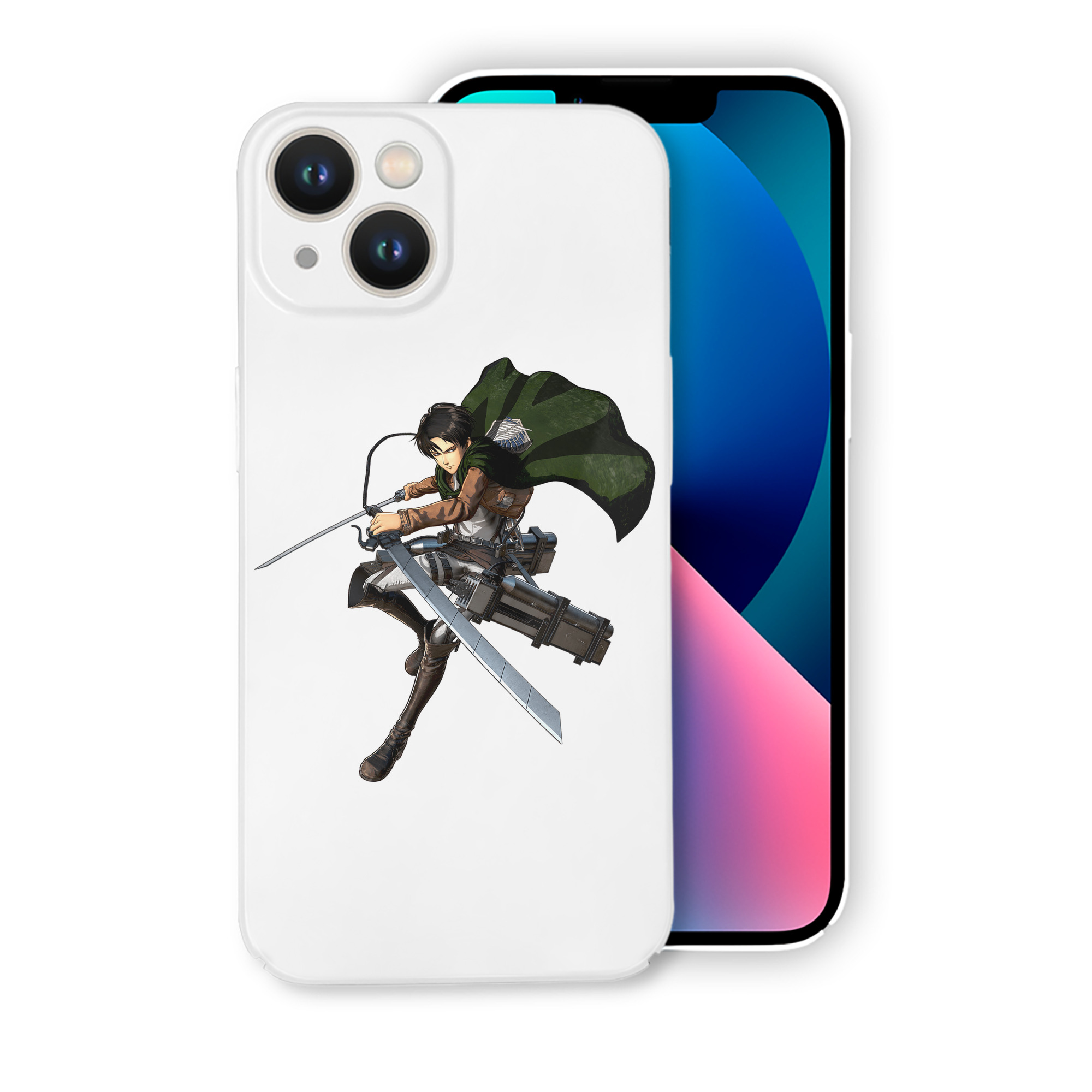 （画像用） 進撃の巨人 リヴァイ·アッカーマン Attack on Titan Levi Ackerman 【iPhone 14シリーズ対応】ハードケース