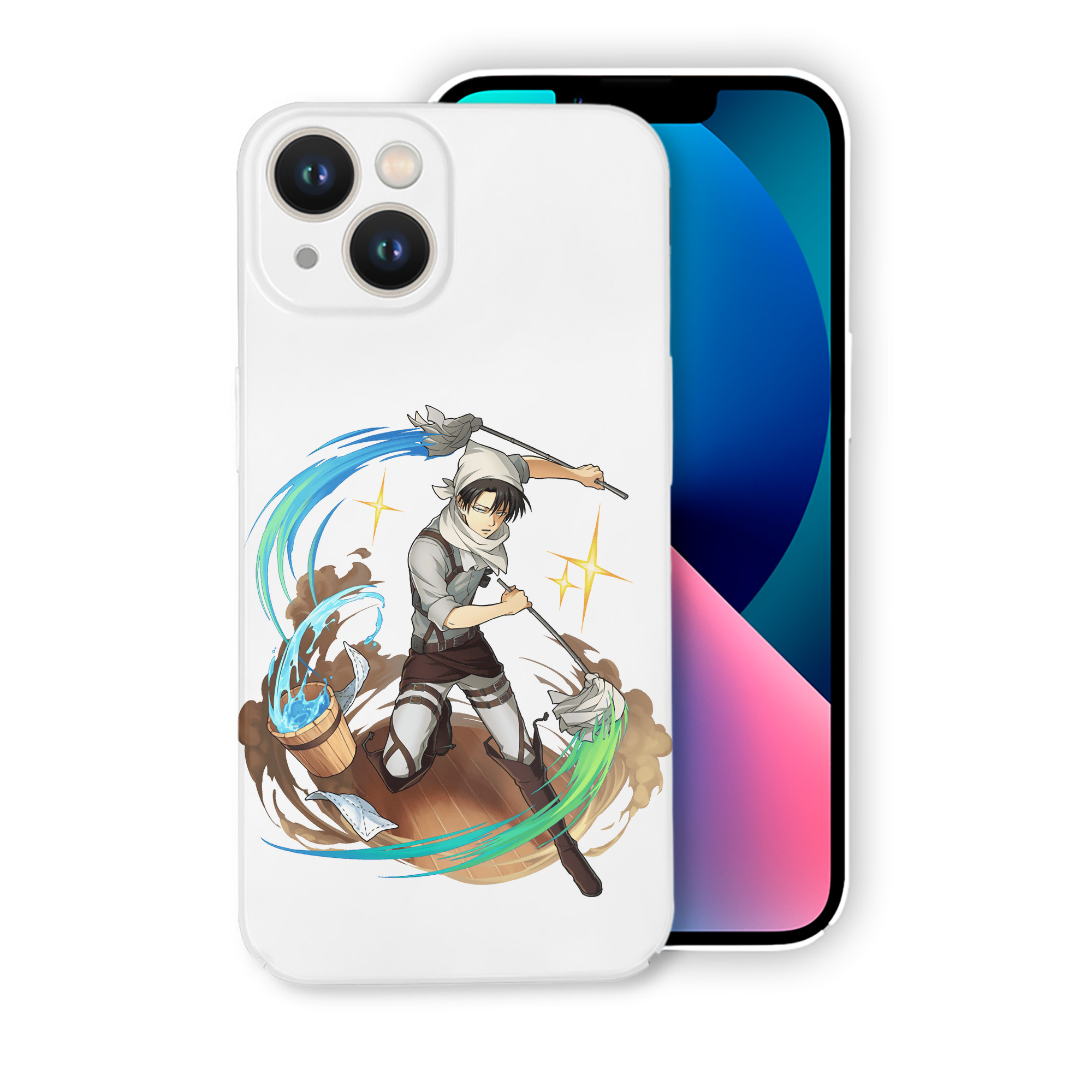 （画像用） 進撃の巨人 リヴァイ·アッカーマン Attack on Titan Levi Ackerman 【iPhone 14シリーズ対応】ハードケース