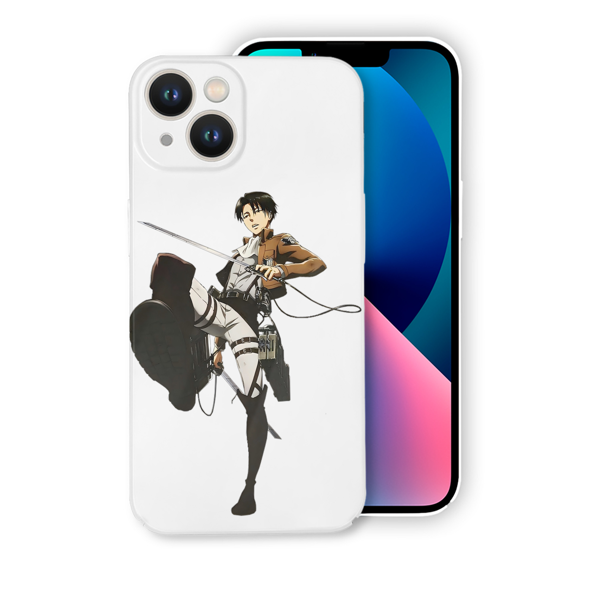 （画像用） 進撃の巨人 リヴァイ·アッカーマン Attack on Titan Levi Ackerman 【iPhone 14シリーズ対応】ハードケース