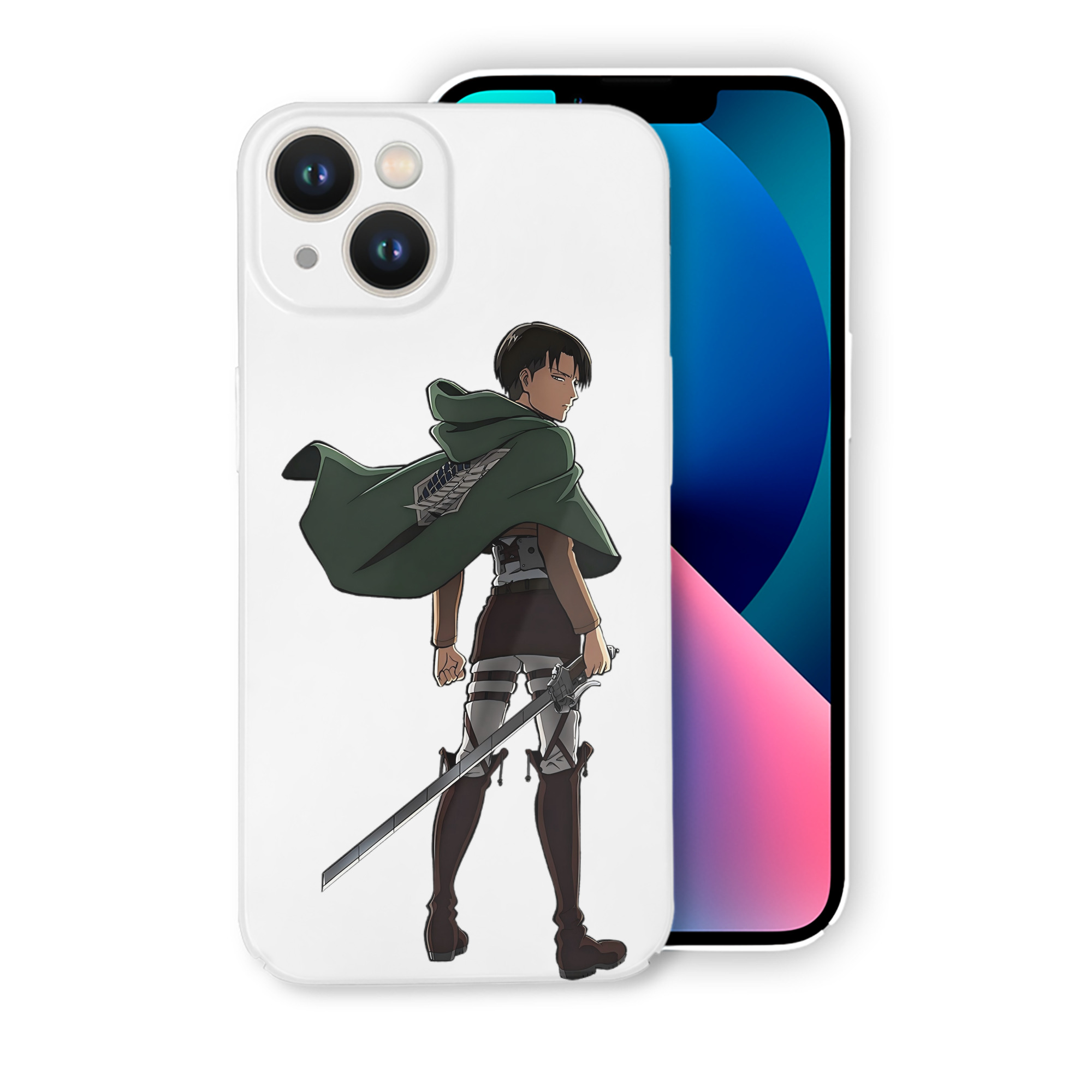 （画像用） 進撃の巨人 リヴァイ·アッカーマン Attack on Titan Levi Ackerman 【iPhone 14シリーズ対応】ハードケース