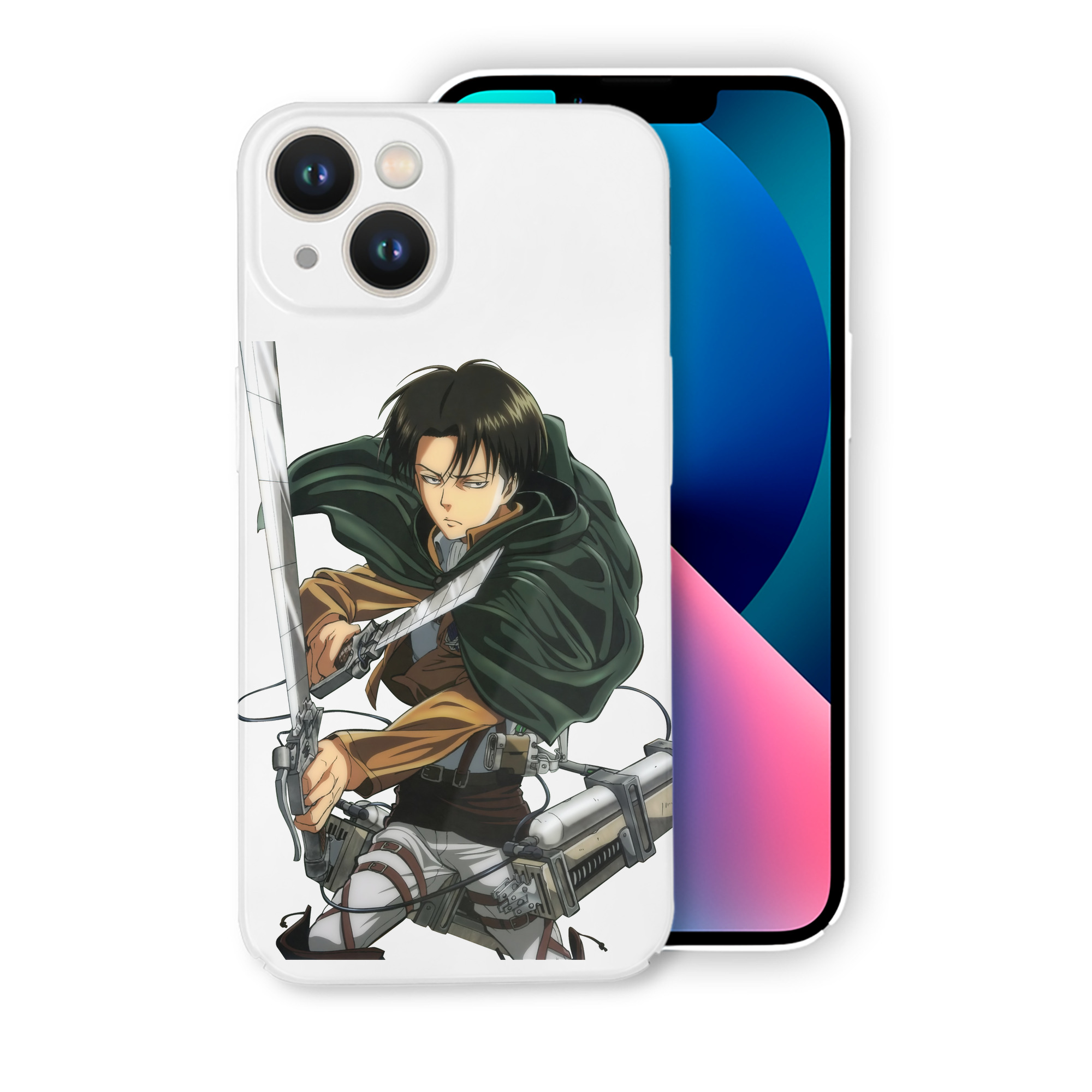 （画像用） 進撃の巨人 リヴァイ·アッカーマン Attack on Titan Levi Ackerman 【iPhone 14シリーズ対応】ハードケース