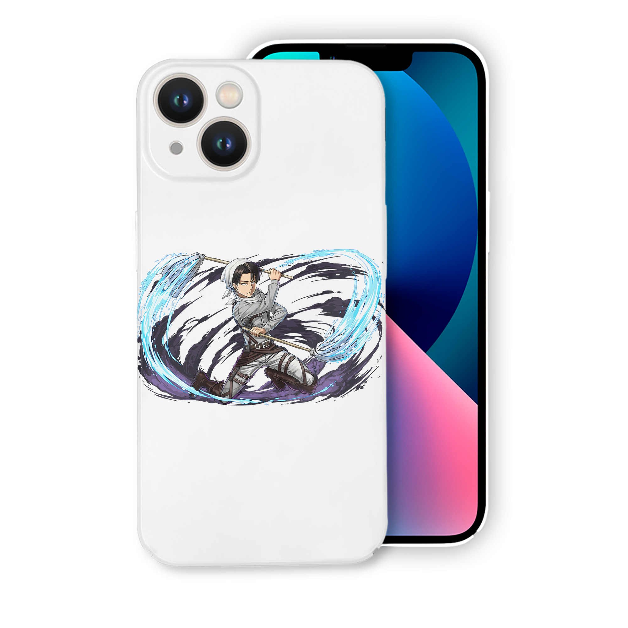 （画像用） 進撃の巨人 リヴァイ·アッカーマン Attack on Titan Levi Ackerman 【iPhone 14シリーズ対応】ハードケース