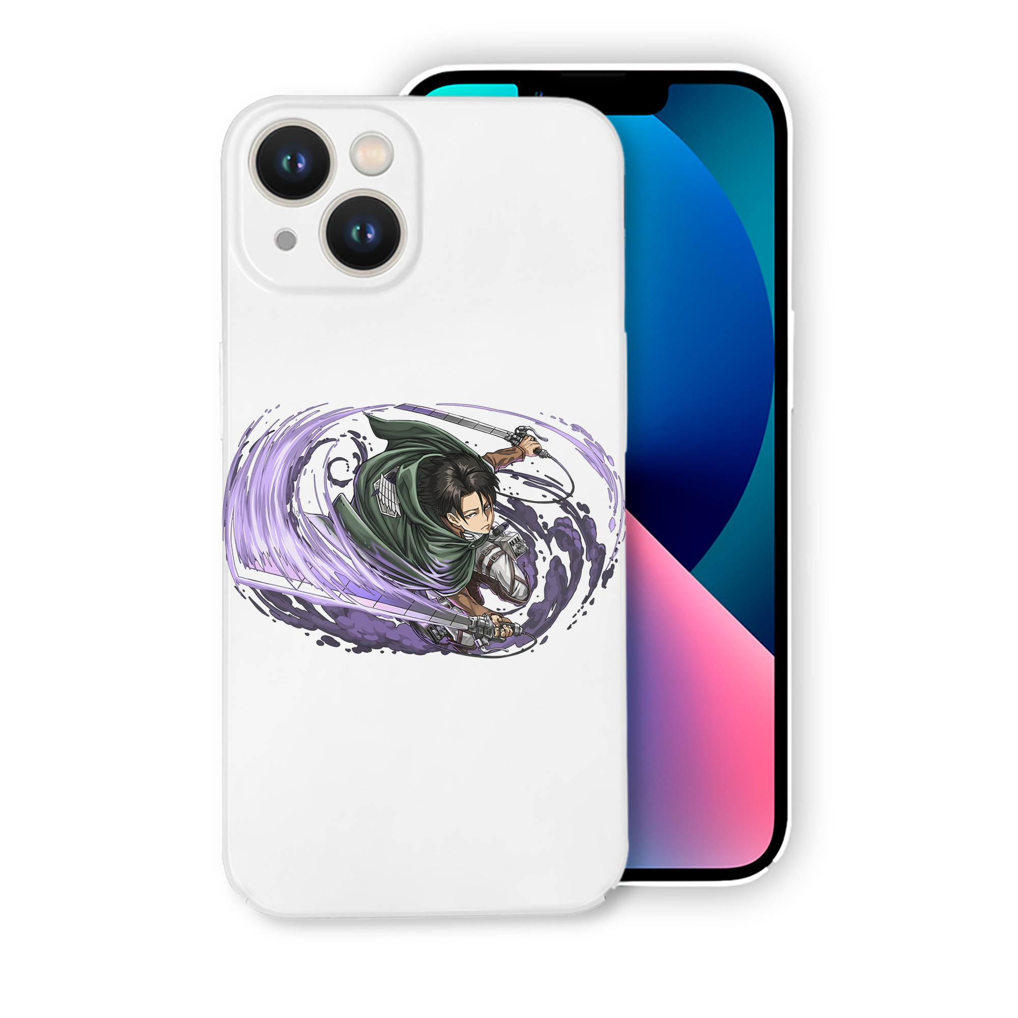 （画像用） 進撃の巨人 リヴァイ·アッカーマン Attack on Titan Levi Ackerman 【iPhone 14シリーズ対応】ハードケース
