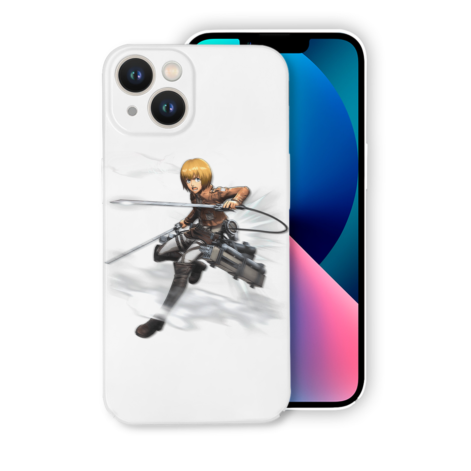 （画像用） 進撃の巨人 アルミン·アルレルト Attack on Titan Armin Arlert 【iPhone 14シリーズ対応】ハードケース