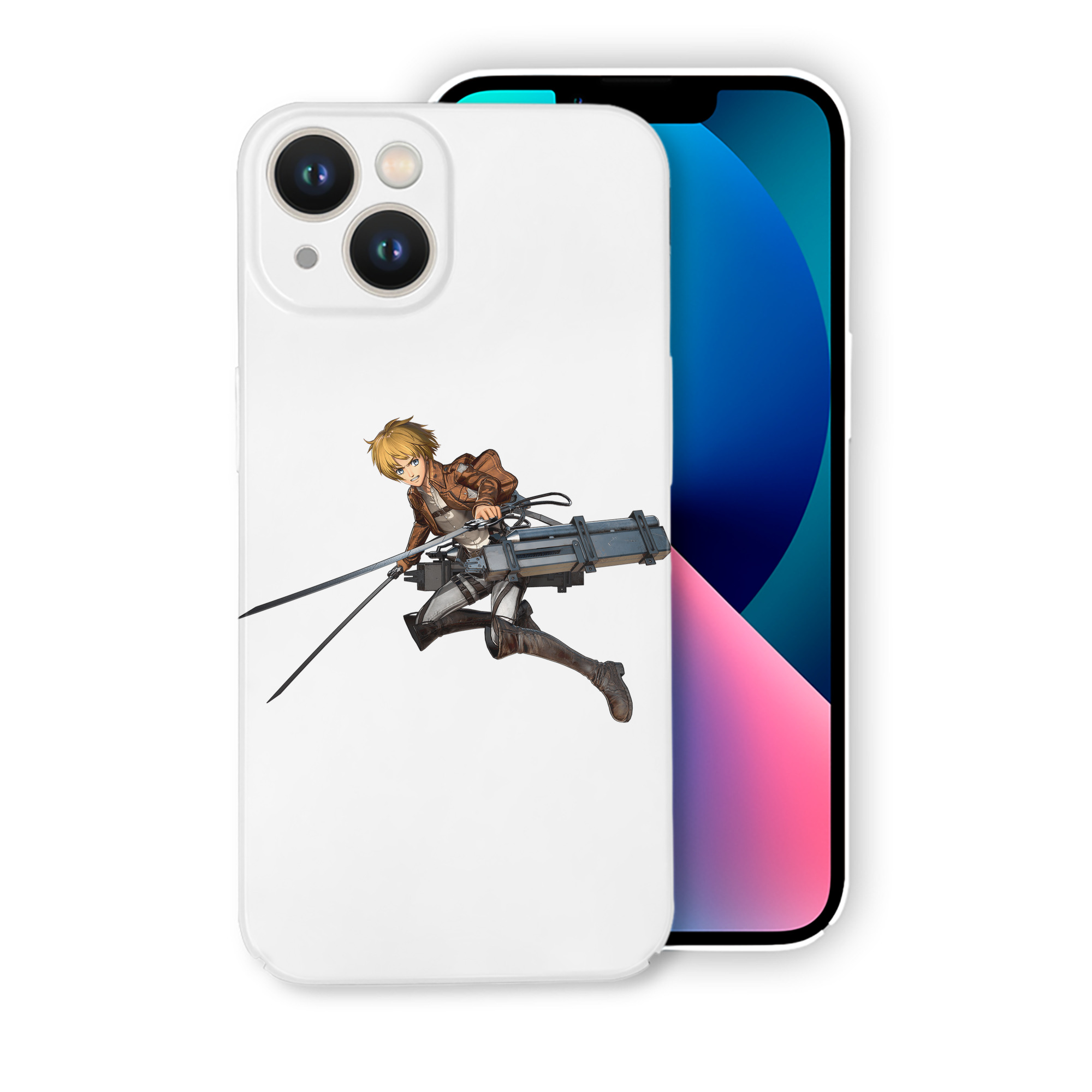 （画像用） 進撃の巨人 アルミン·アルレルト Attack on Titan Armin Arlert 【iPhone 14シリーズ対応】ハードケース