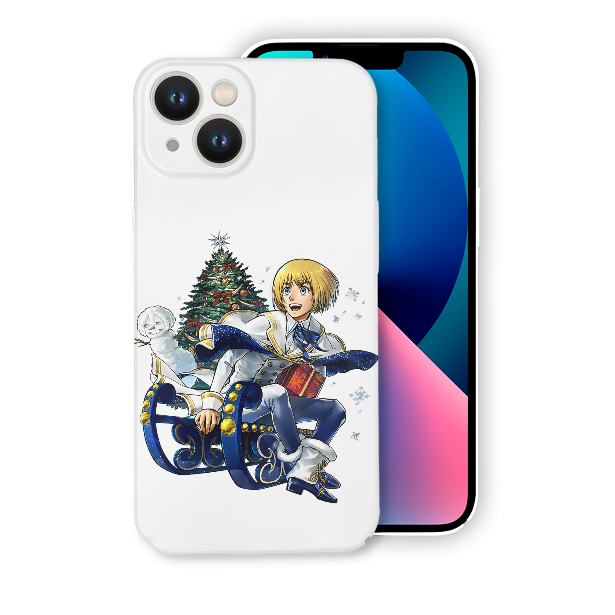 （画像用） 進撃の巨人 アルミン·アルレルト Attack on Titan Armin Arlert 【iPhone 14シリーズ対応】ハードケース