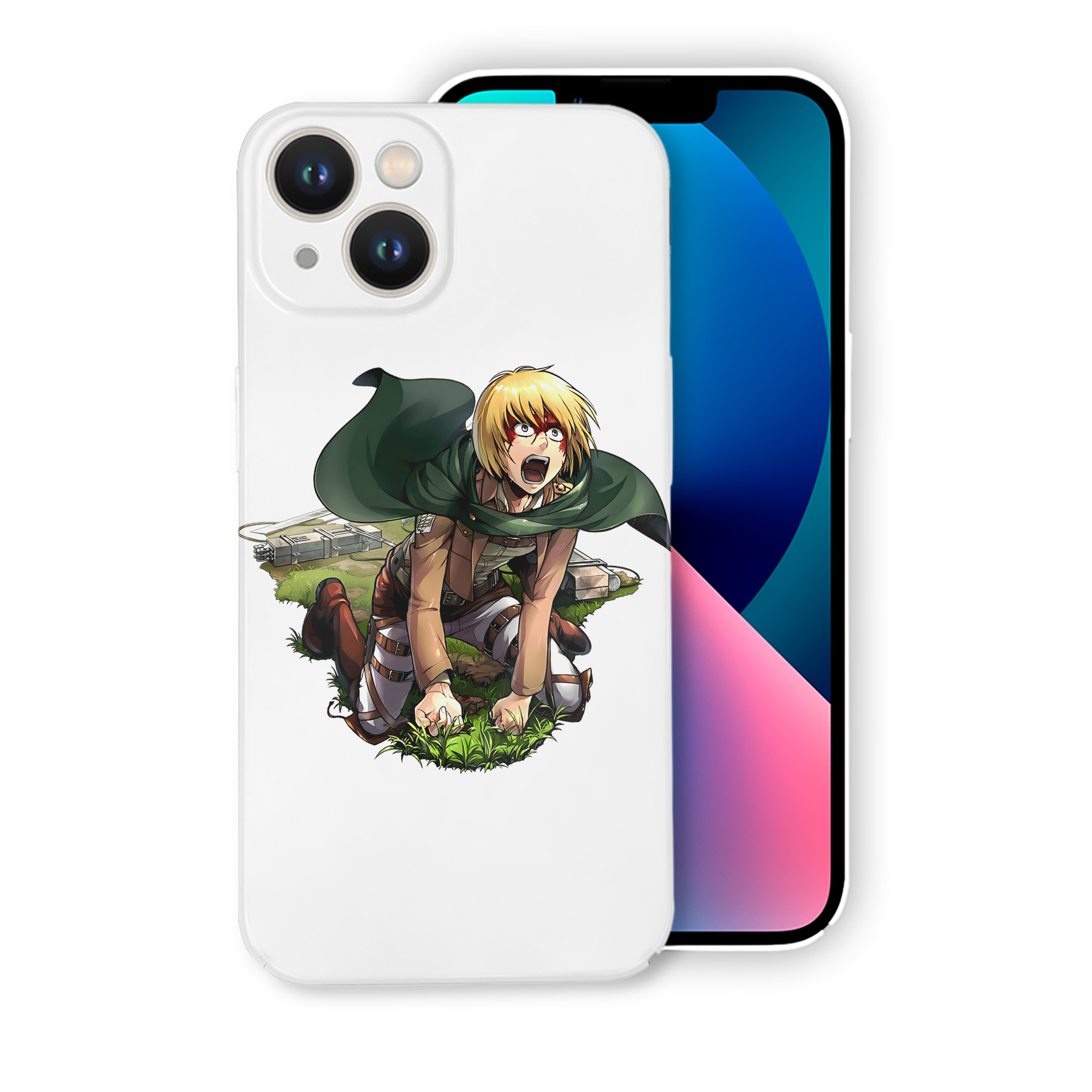 （画像用） 進撃の巨人 アルミン·アルレルト Attack on Titan Armin Arlert 【iPhone 14シリーズ対応】ハードケース