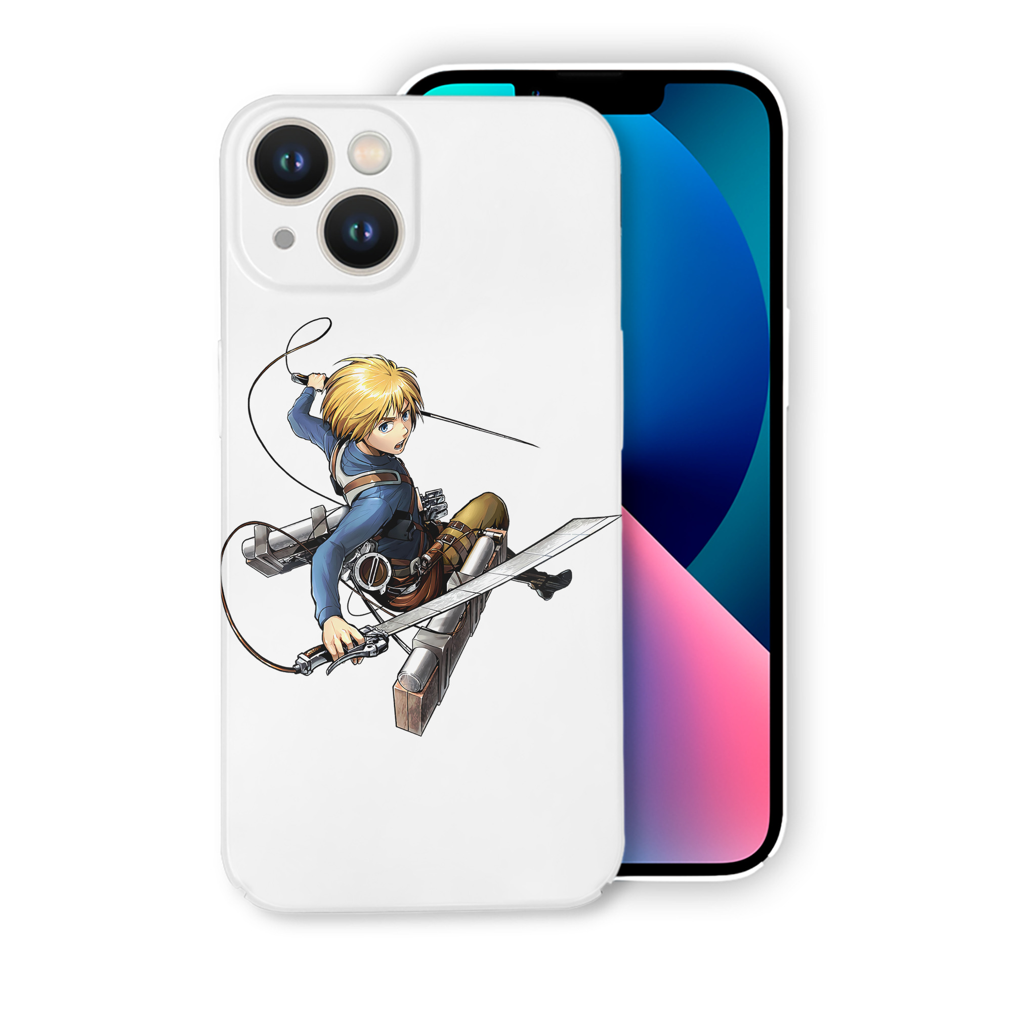 （画像用） 進撃の巨人 アルミン·アルレルト Attack on Titan Armin Arlert 【iPhone 14シリーズ対応】ハードケース