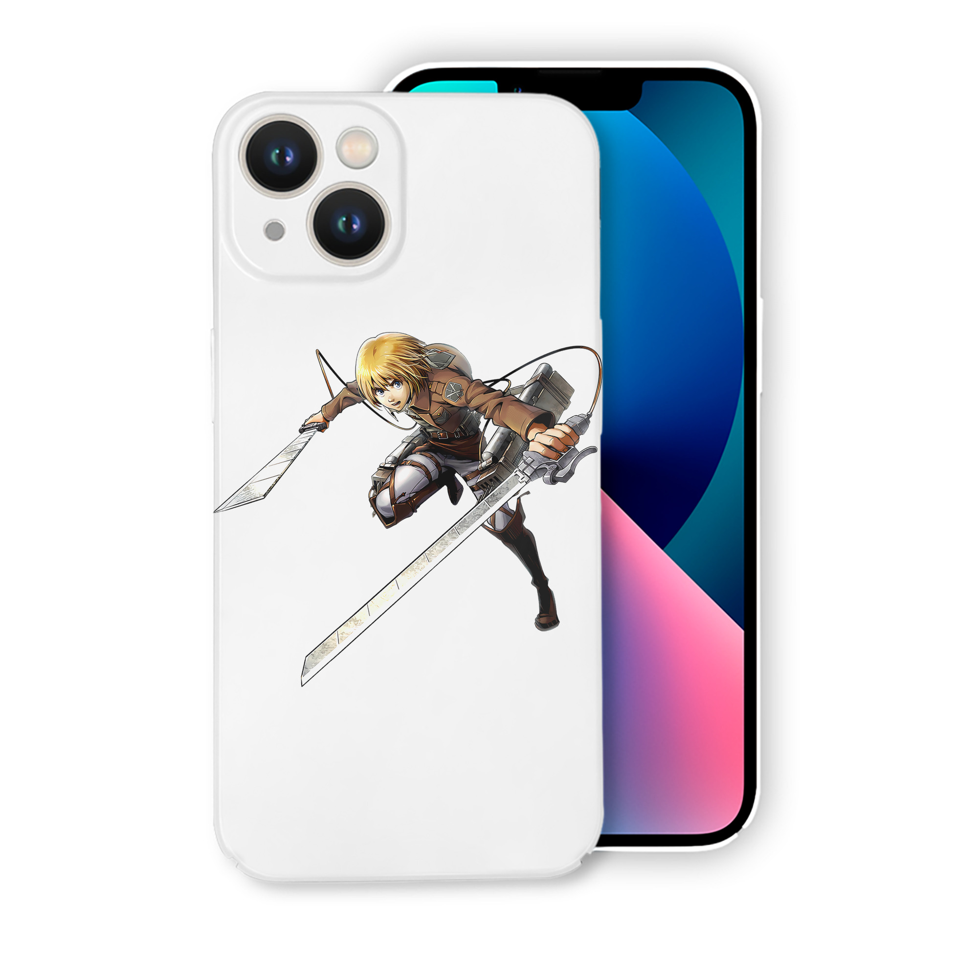 （画像用） 進撃の巨人 アルミン·アルレルト Attack on Titan Armin Arlert 【iPhone 14シリーズ対応】ハードケース