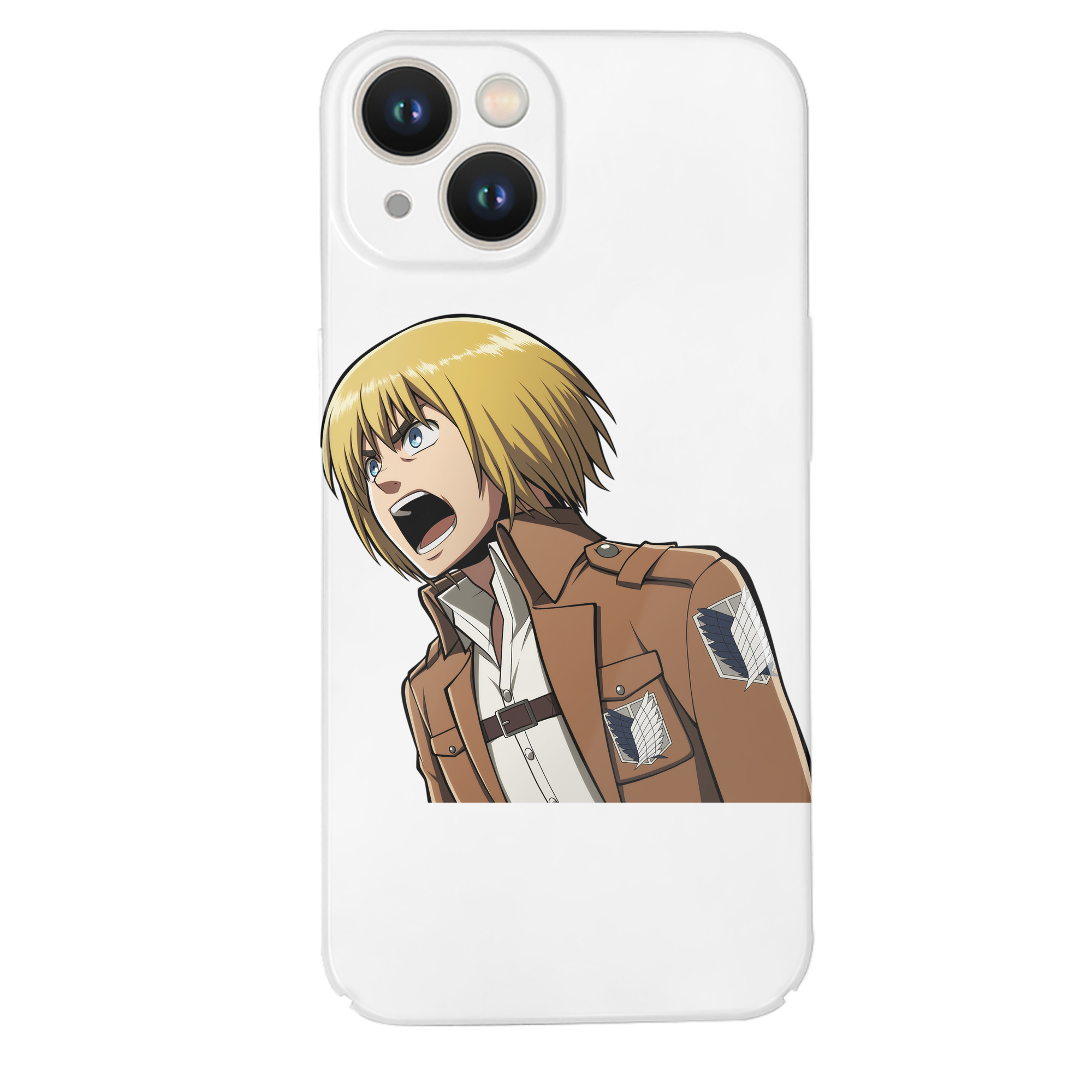 （画像用） 進撃の巨人 アルミン·アルレルト Attack on Titan Armin Arlert 【iPhone 14シリーズ対応】ハードケース