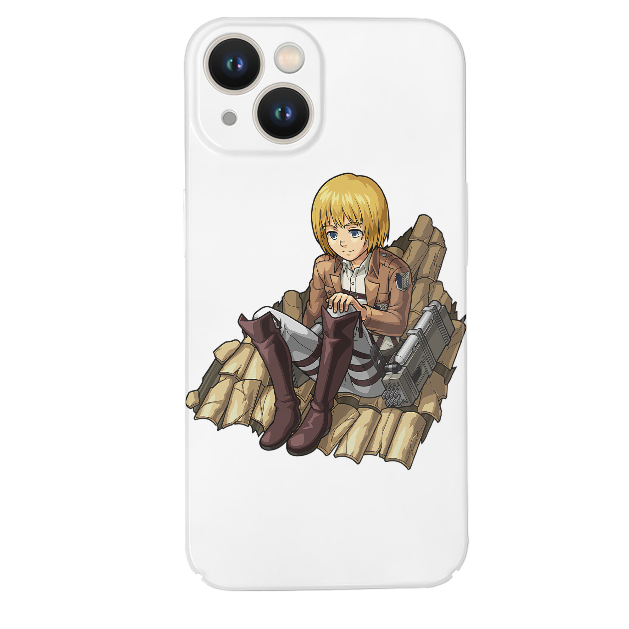 （画像用） 進撃の巨人 アルミン·アルレルト Attack on Titan Armin Arlert 【iPhone 14シリーズ対応】ハードケース