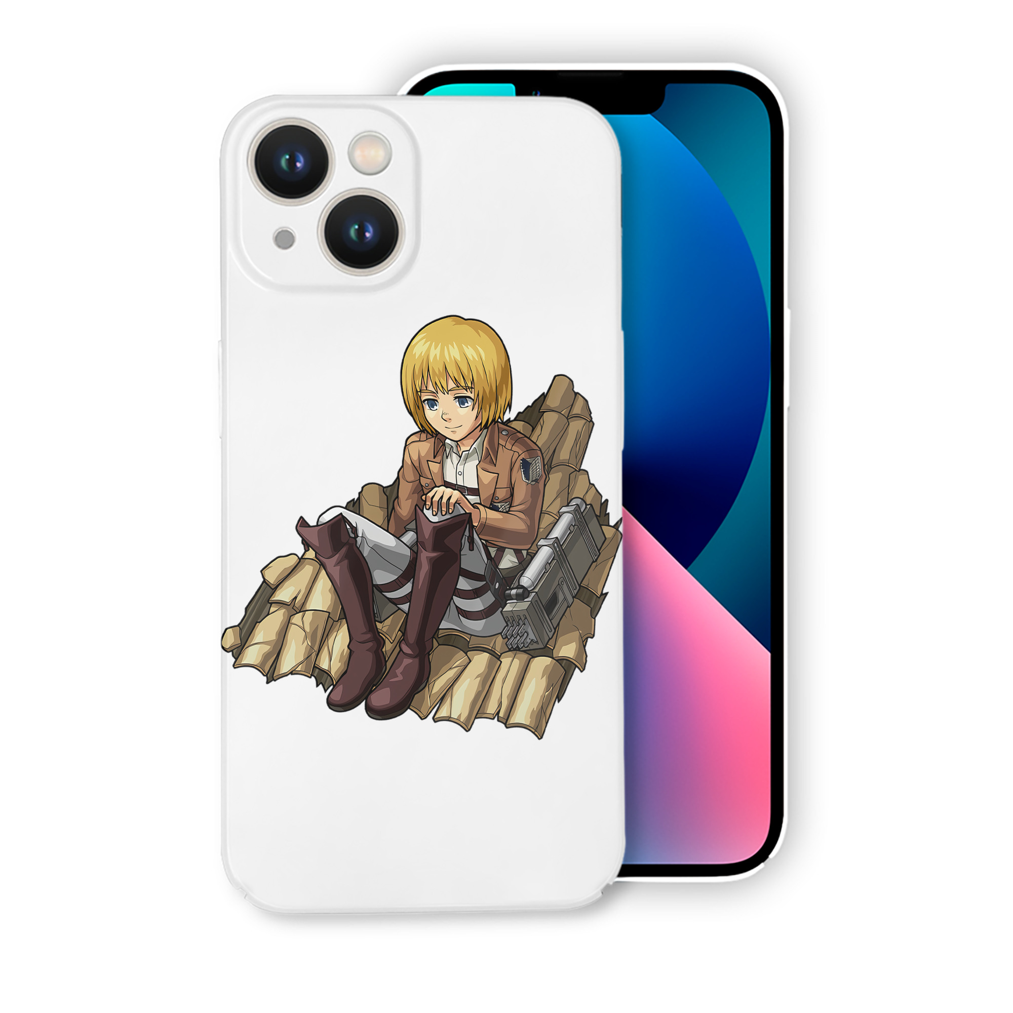 （画像用） 進撃の巨人 アルミン·アルレルト Attack on Titan Armin Arlert 【iPhone 14シリーズ対応】ハードケース