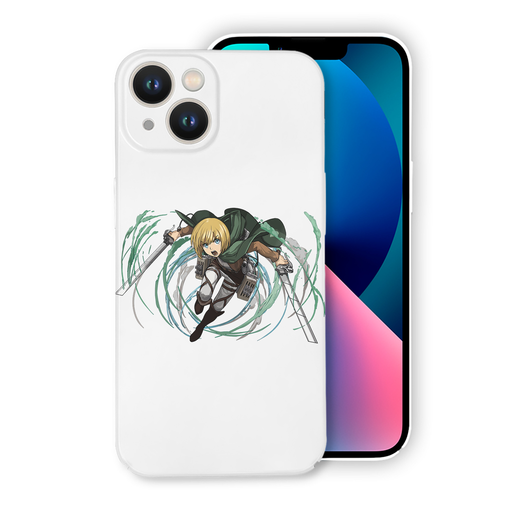 （画像用） 進撃の巨人 アルミン·アルレルト Attack on Titan Armin Arlert 【iPhone 14シリーズ対応】ハードケース
